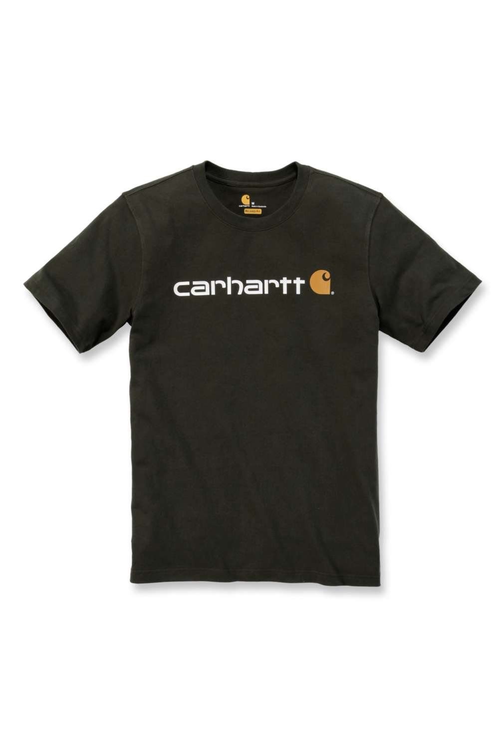 Carhartt T-Shirt Carhartt CORE LOGO T-SHIRT S/S 103361 (1-tlg) peat