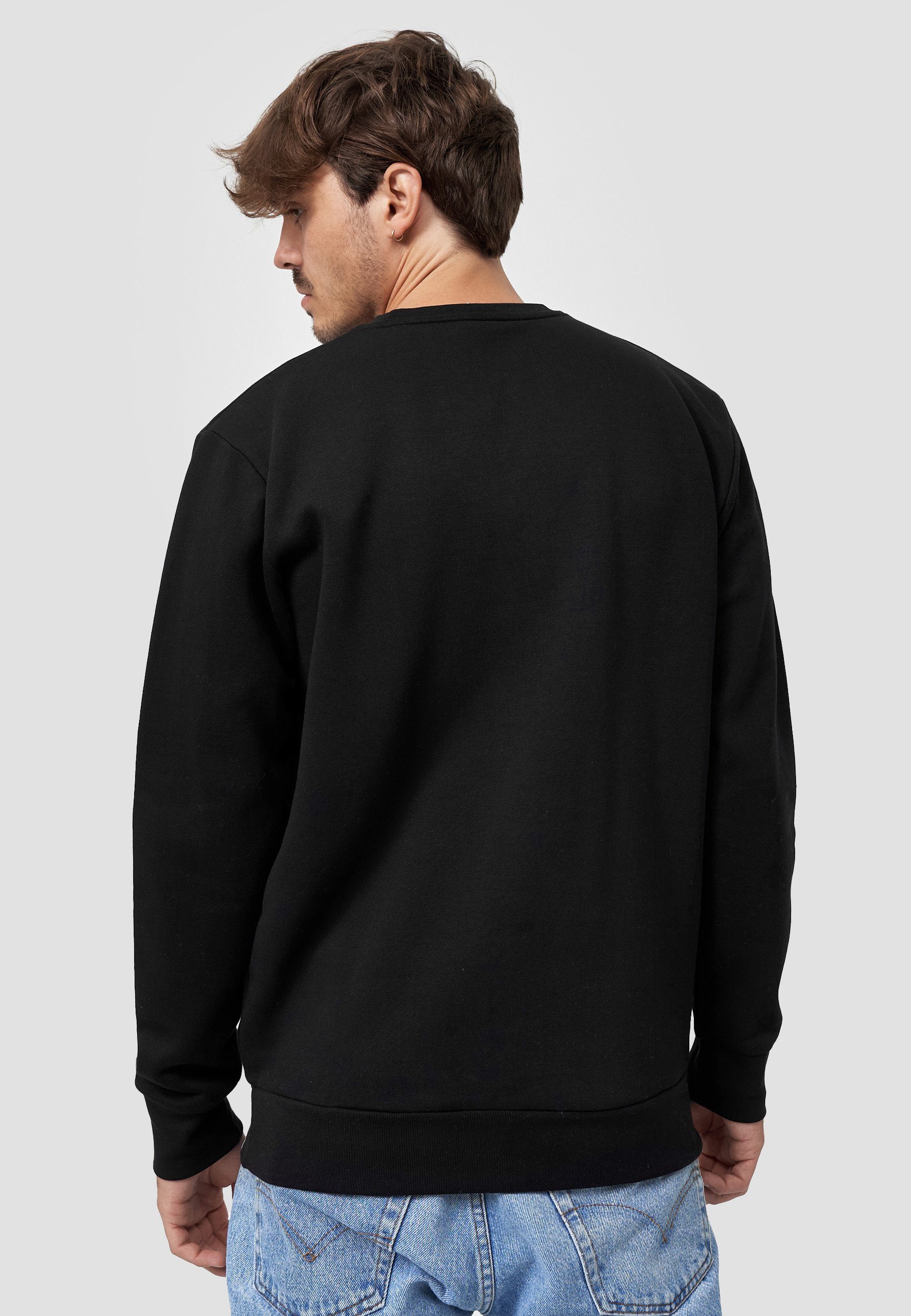 MIKON Bio-Baumwolle Sweatshirt zertifizierte Sense schwarz-black GOTS