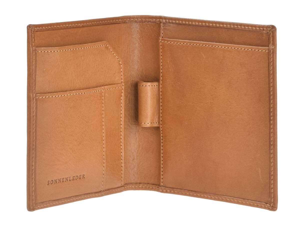 Sonnenleder Schreibmappe Twain, Mappe, A7 Format, Leder, 10,5 x 12,0 x 2,5 cm