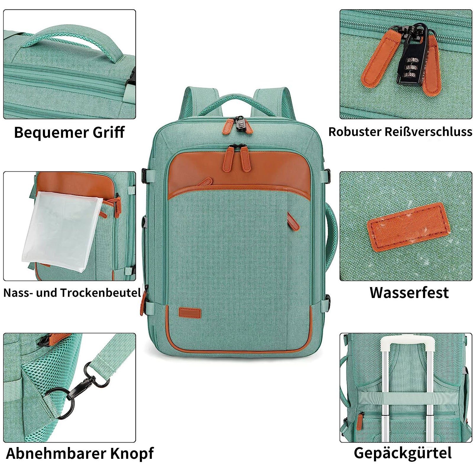REDOM Reiserucksack Laptop Rucksack Rucksäcke Freizeitrucksack günstig online kaufen