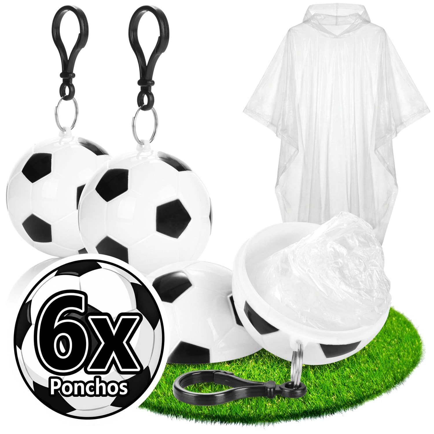 com-four Regenponcho Regenponcho in Fußballkugel (6-St)