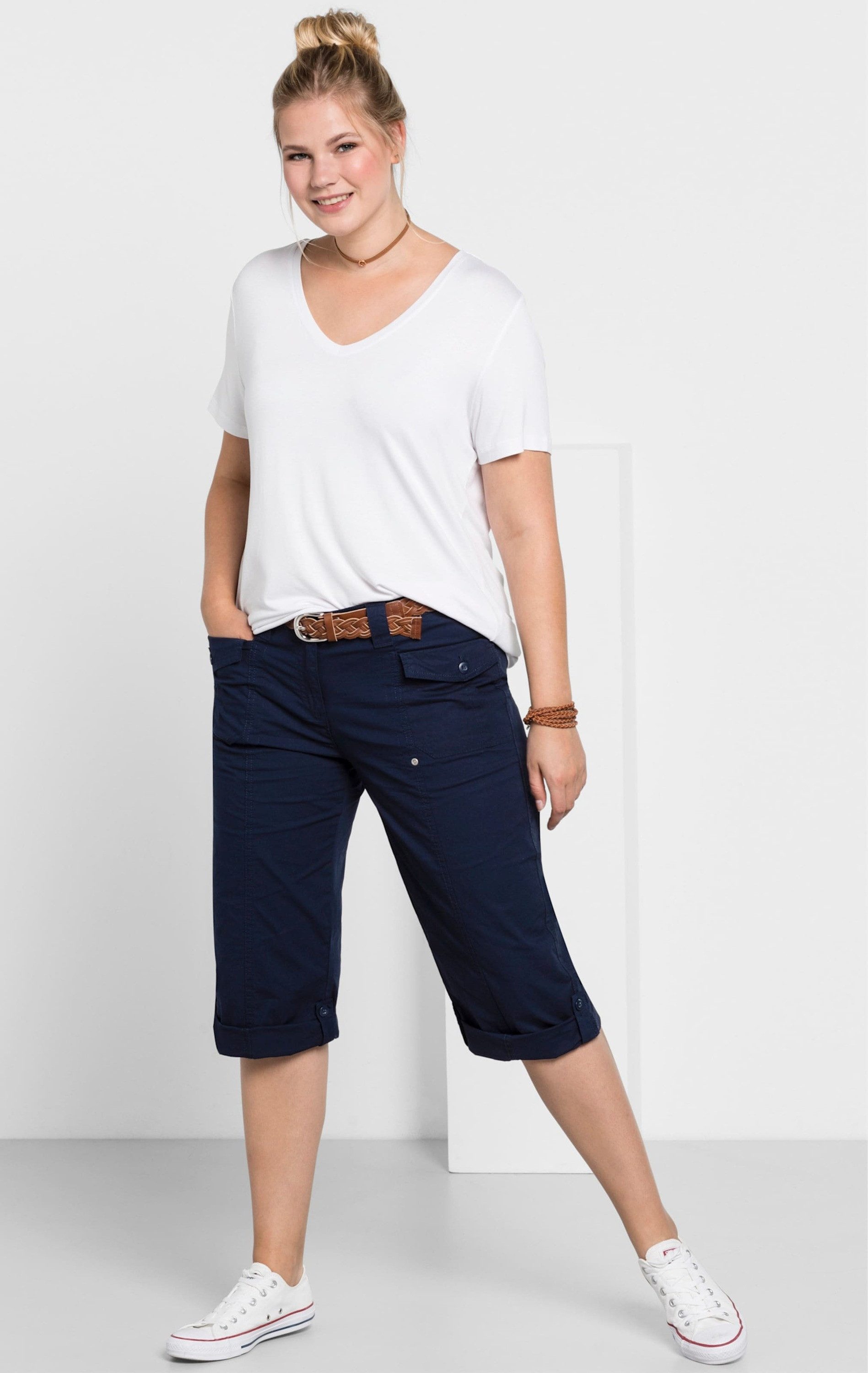 Sheego Shorts 3/4-Hose