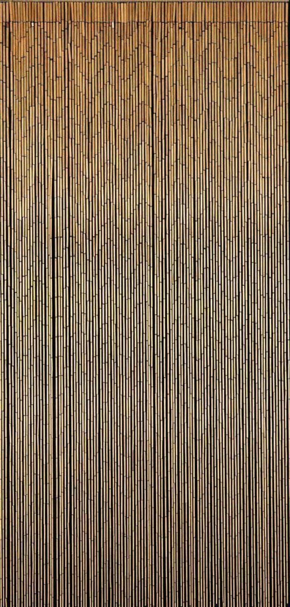 CONACORD Türvorhang Decona Saigon Dekovorhang beige, Hakenaufhängung, halbtransparent, 90 x 200 cm, Bambus - blickdicht dank hoher Stranganzahl