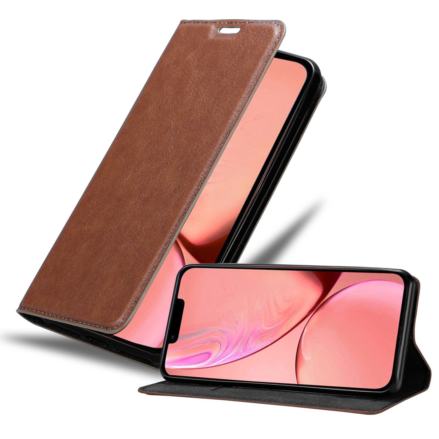 Cadorabo Handyhülle für iPhone 13 MINI Hülle Apple iPhone 13 MINI, Hülle Schutzhülle mit Standfunktion, Magnetverschluss und Kartenfach