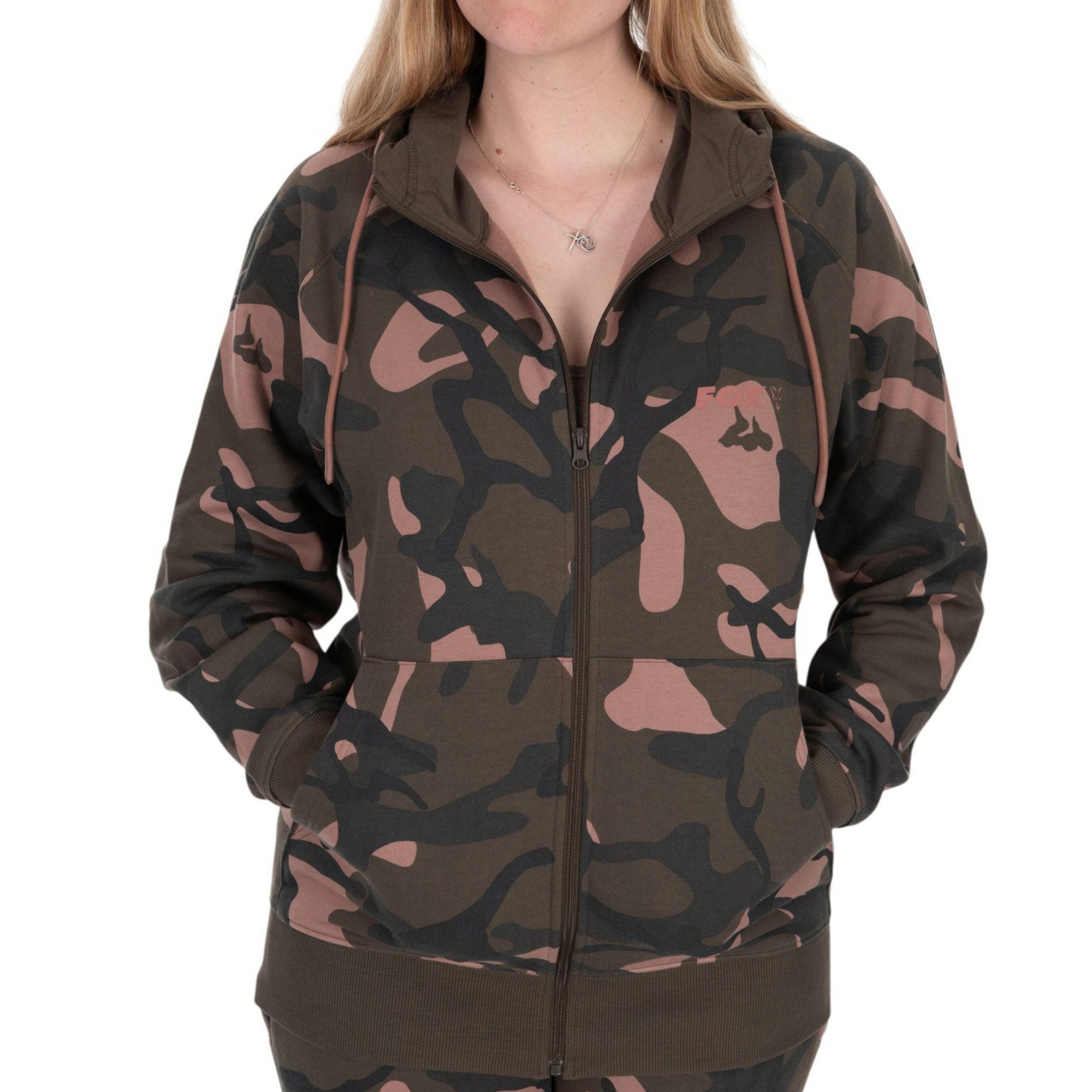 FOX International Kapuzenpullover Womens Zipped Camo Hoodie