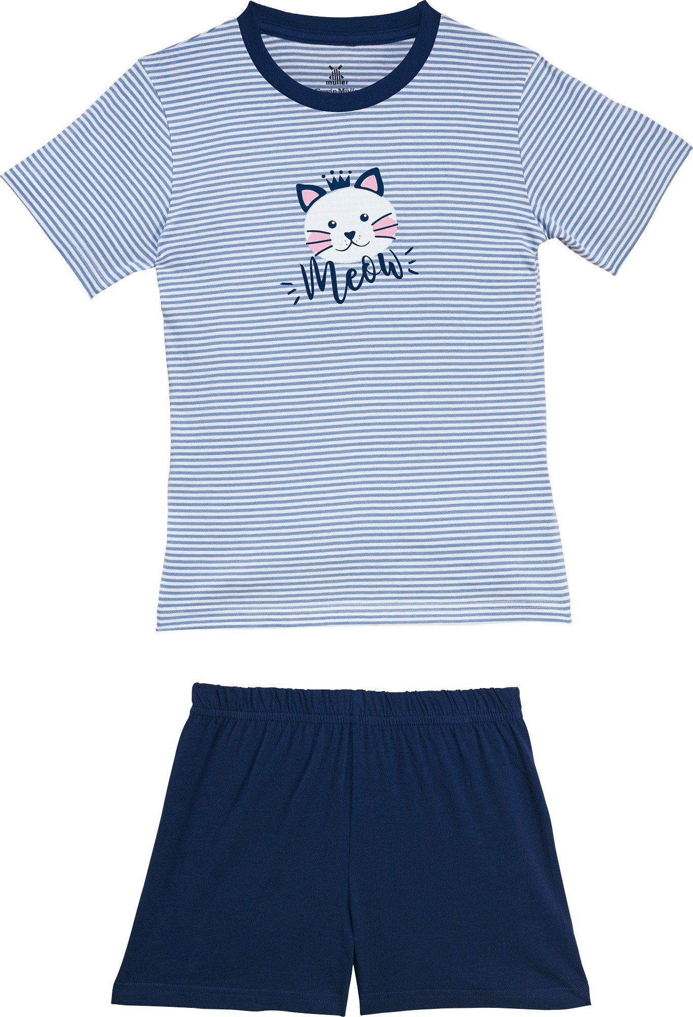 Kinder Kinderunterwäsche Erwin Müller Pyjama Kinder-Shorty Single-Jersey Streifen