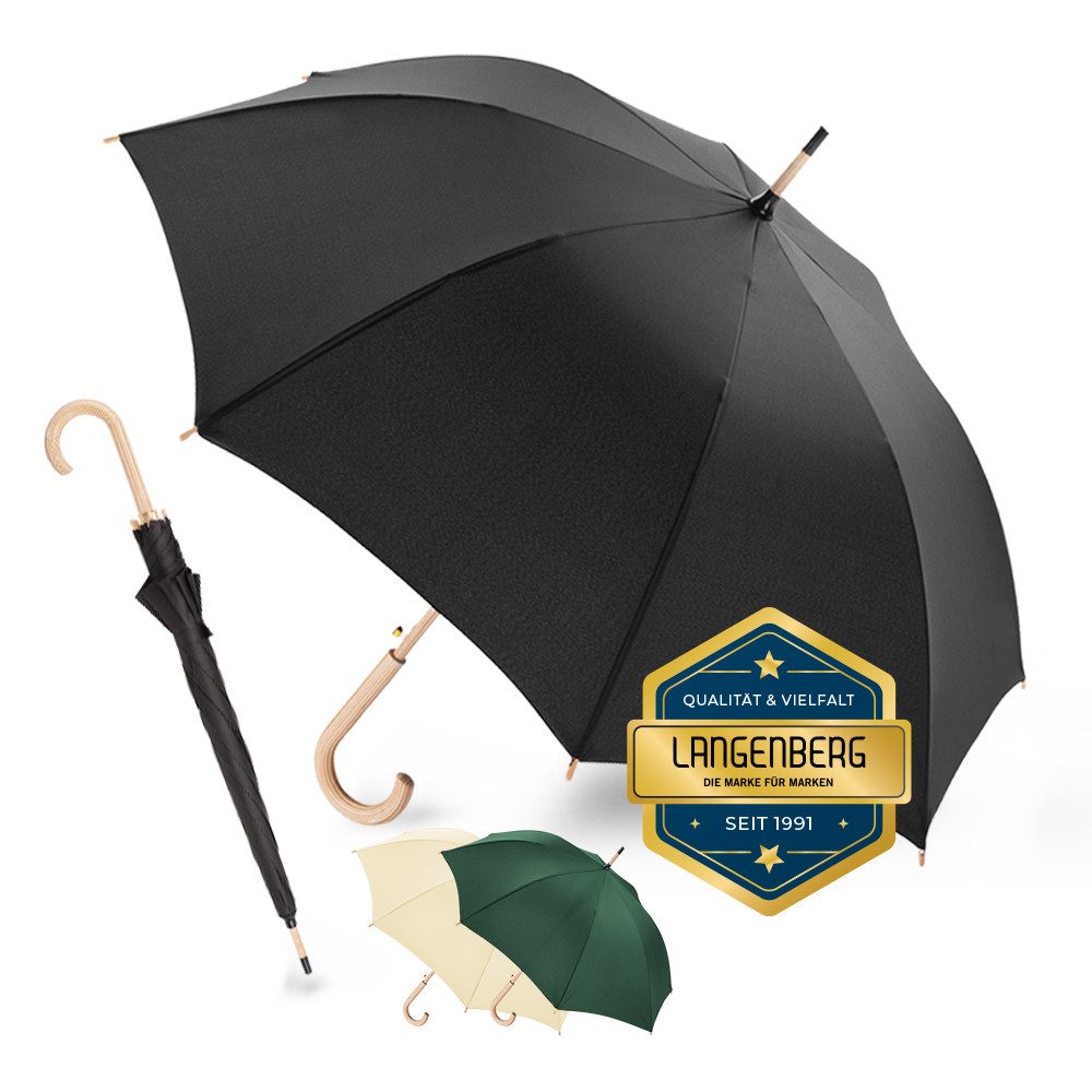 Langenberg Stockregenschirm LANGENBERG Stockschirm Sturmfest [Bambus], ☑ UN günstig online kaufen