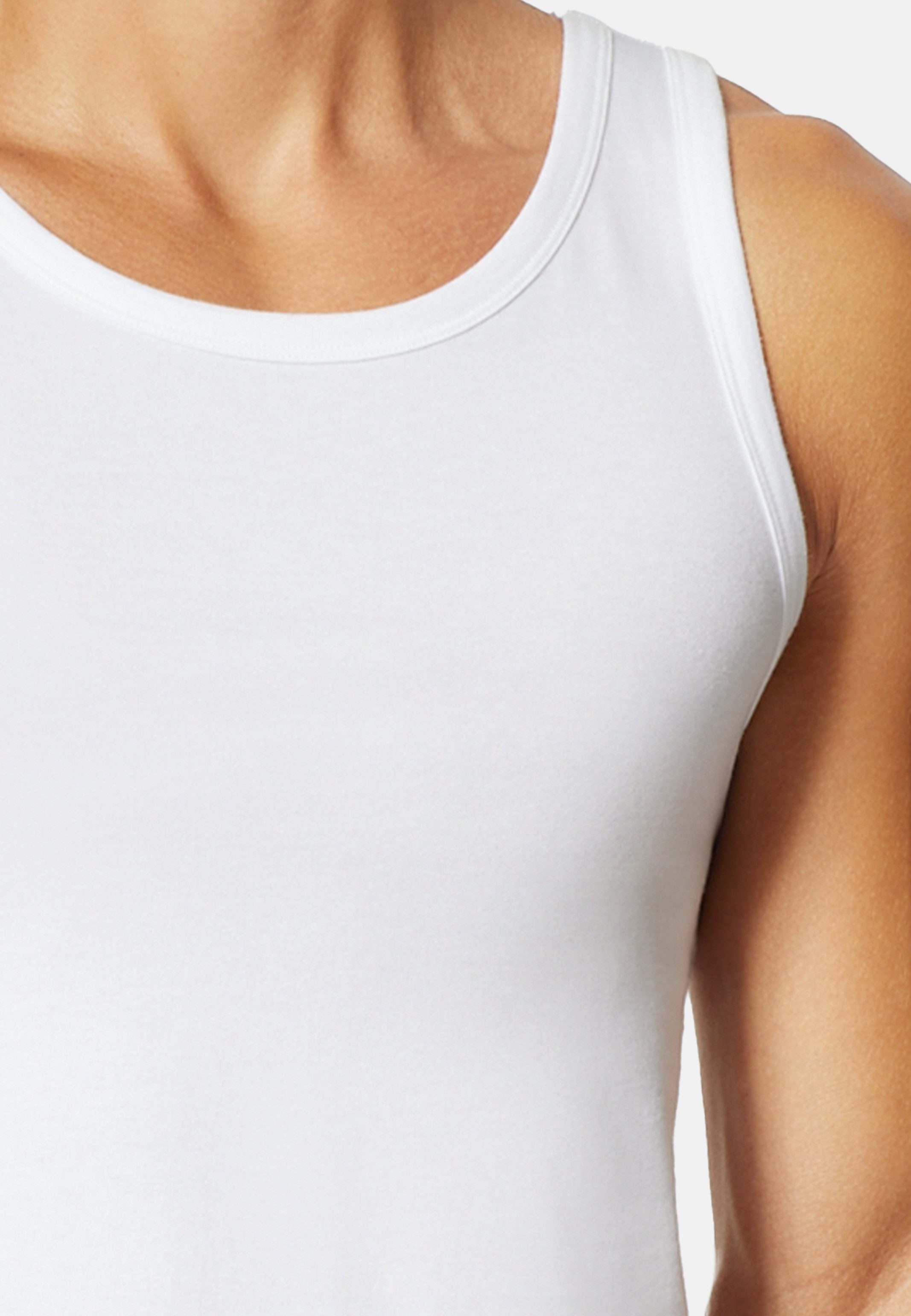 uncover by SCHIESSER Unterhemd 4er Pack Basic (Spar-Set, 4-St) Unterhemd / Tanktop - Baumwolle - Unterhemden mit perfekter Passform