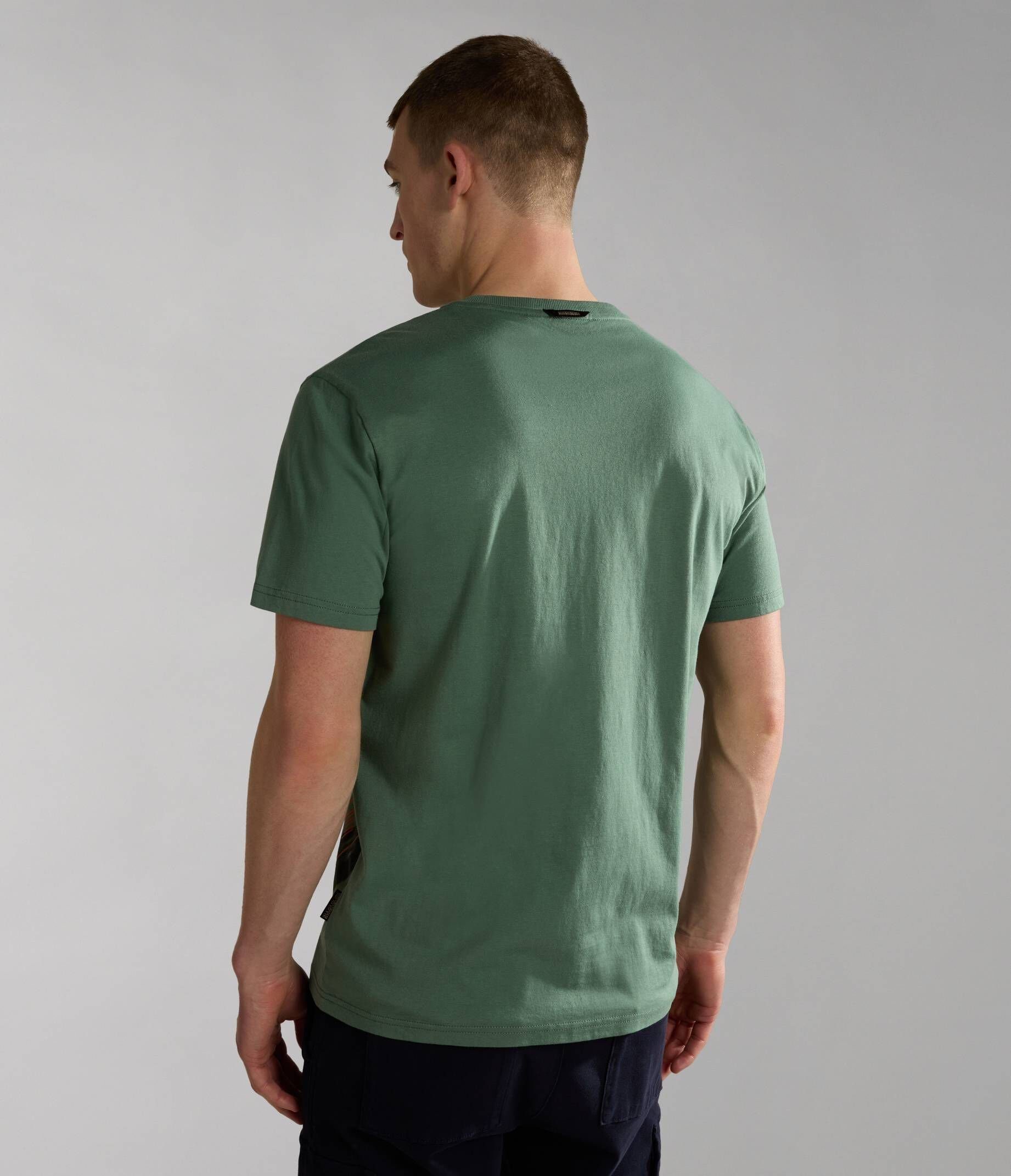 S-ARGUS (1-tlg) (43) Napapijri T-Shirt Herren grün T-Shirt