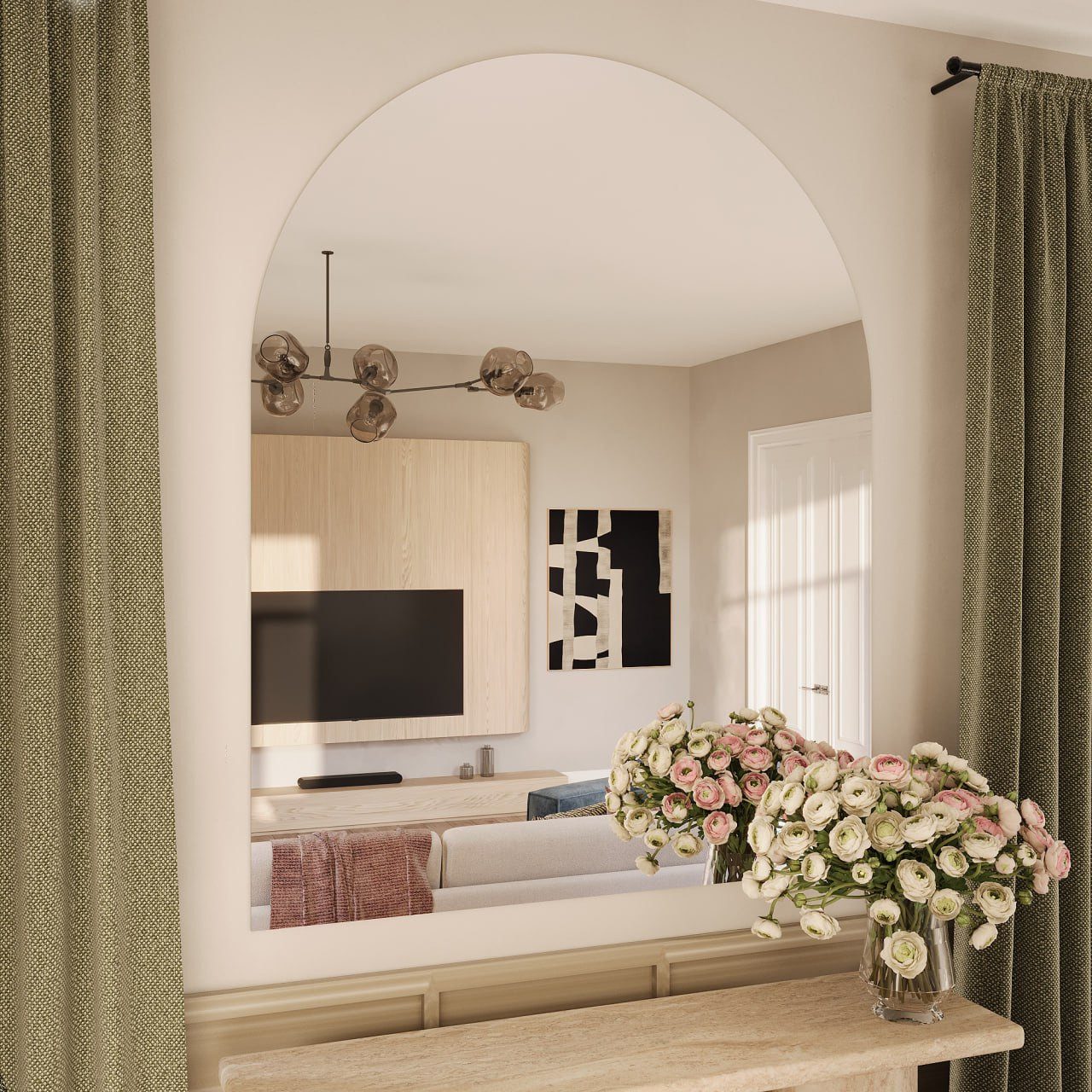 MySpiegel.de Wandspiegel Rahmenloser Rundbogenspiegel in der Stärke 5 mm mi günstig online kaufen