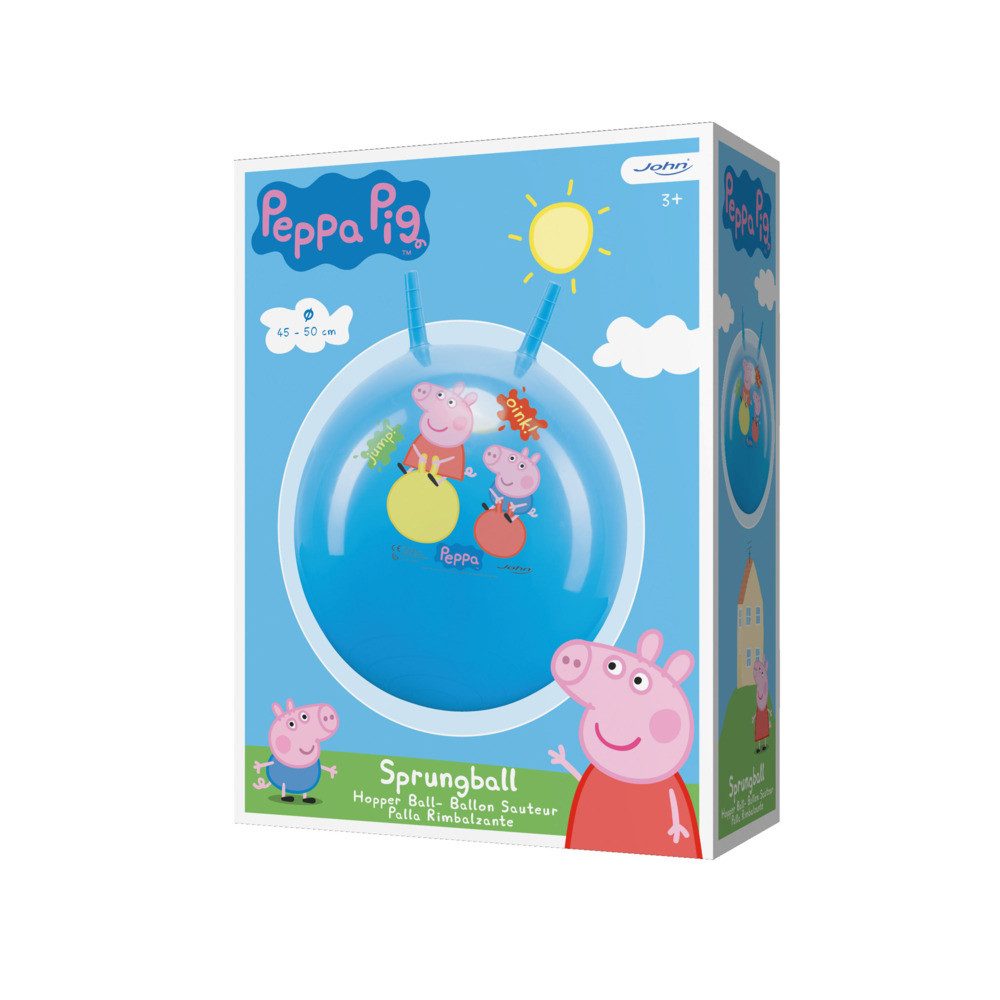 John GmbH Hüpfball John Sprungball Peppa Pig mit 2 Griffen Ø40-50cm