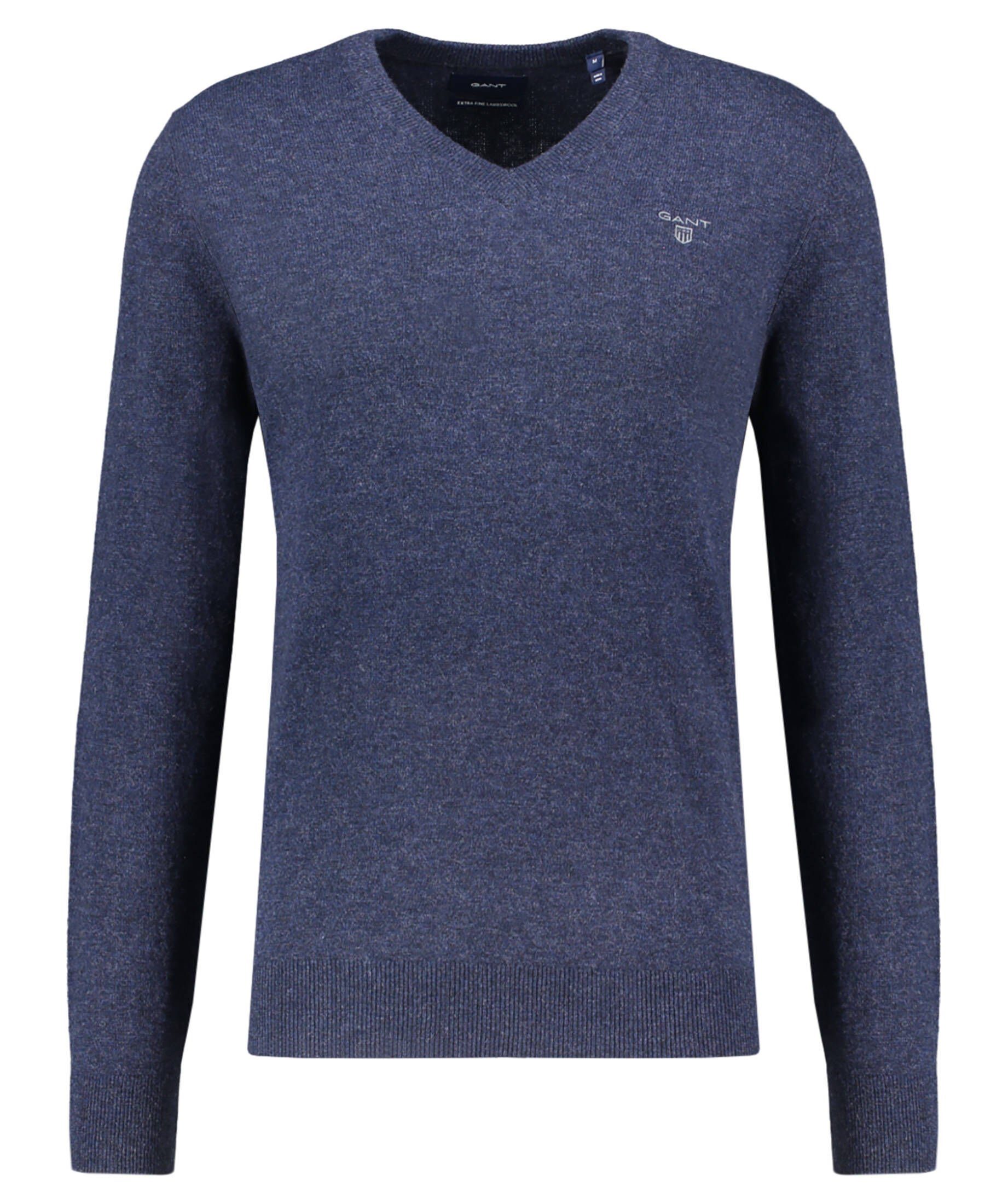 (84) blueblack (1-tlg) Gant Herren Strickpullover Wollpullover