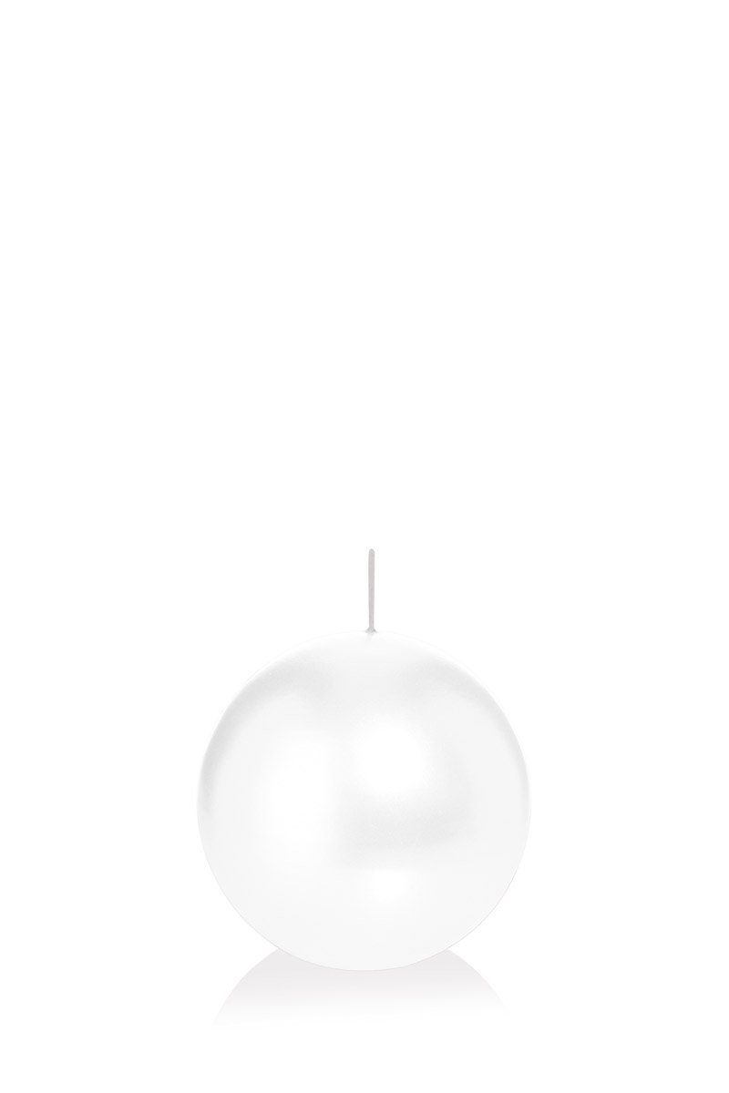 Wiedemann Kerzen Kugelkerze Kugelkerzen Weiß Ø 60 mm, 16 Stück