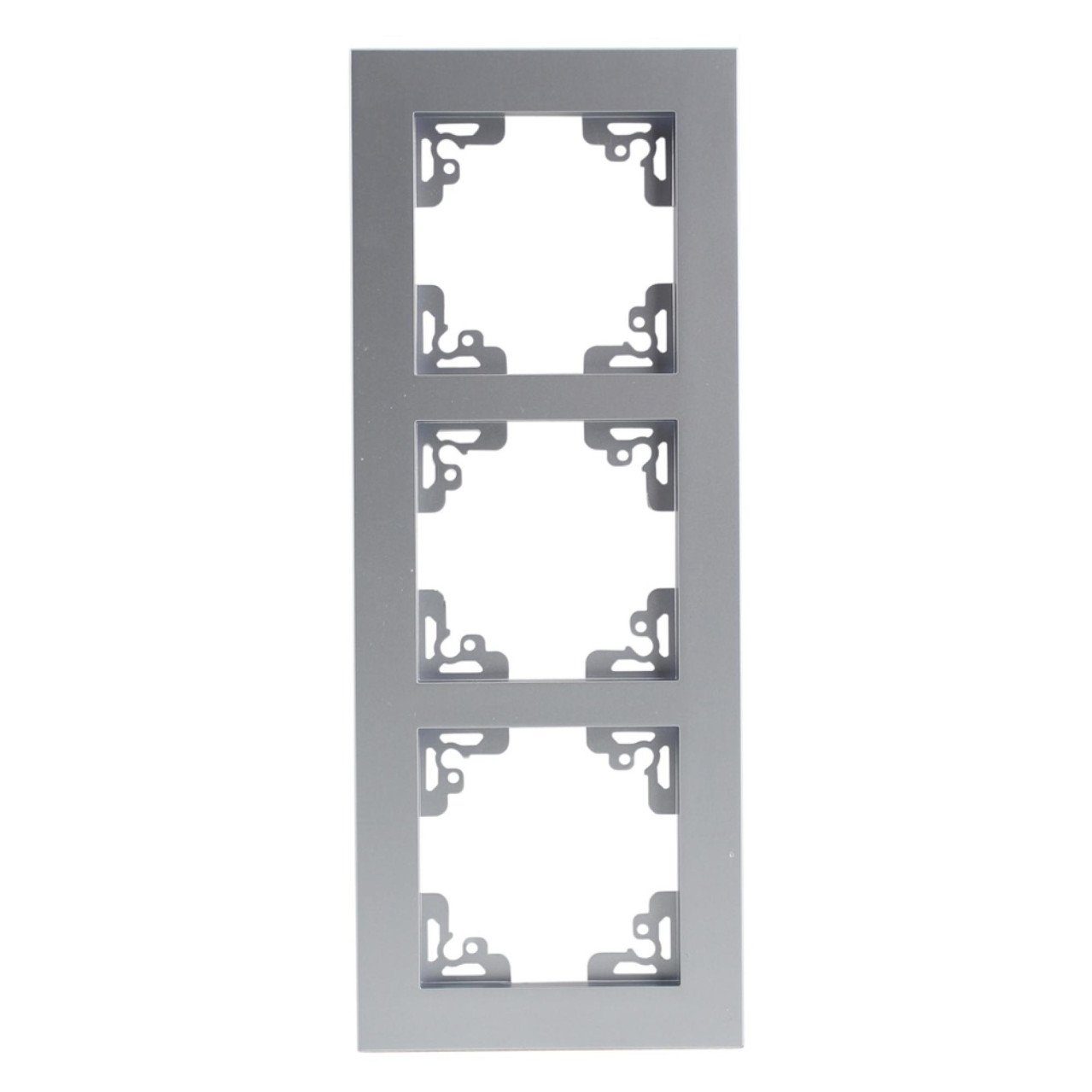 UNITEC Lichtschalter Unitec Abdeckrahmen 3-fach Melbourne, silber