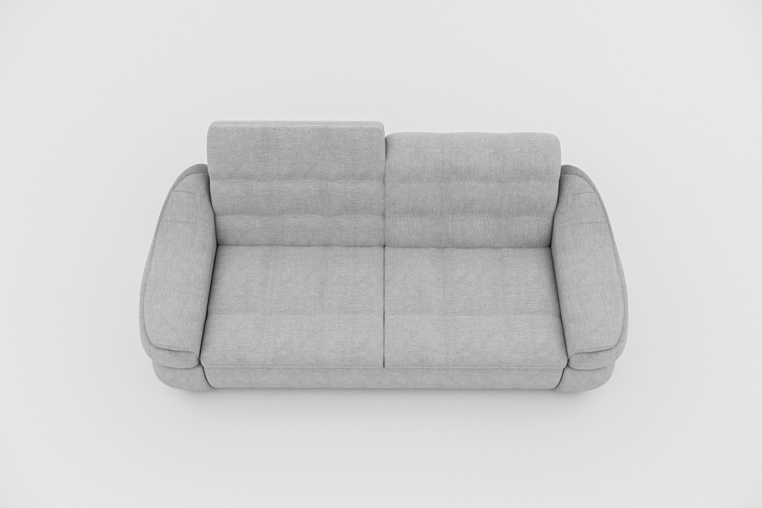 im 2-Sitzer, Sofa, mit und stellbar, Stylefy Raum Alisa, frei mit Sitzkomfort Steppung, 3-Sitzer Armlehnen Rückenlehne,