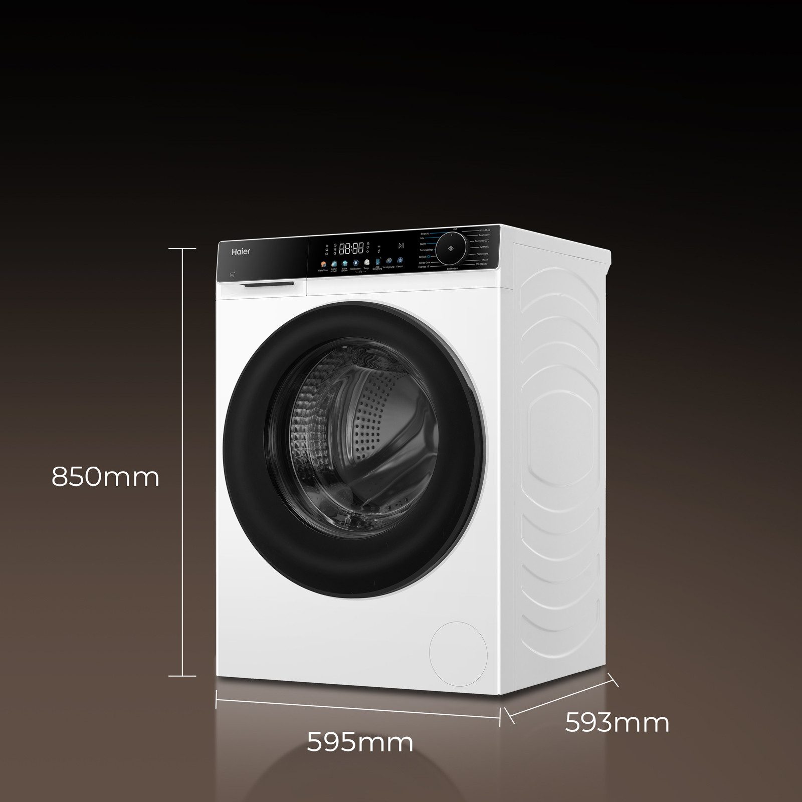 Haier Waschmaschine G5 Serie HW120-BP14657U1, 12 kg, 1400 U/min, Smart AI Automatikprogramm & Wi-Fi