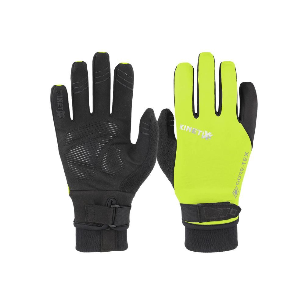 Kinetixx Fahrradhandschuhe Warmer Winter-Radhandschuh Lucas GTX®, KinetiXx (in schwarz und in gelb) Anatomische Passform, Kälteschutz, Winddicht, Wasserdicht, Hoher