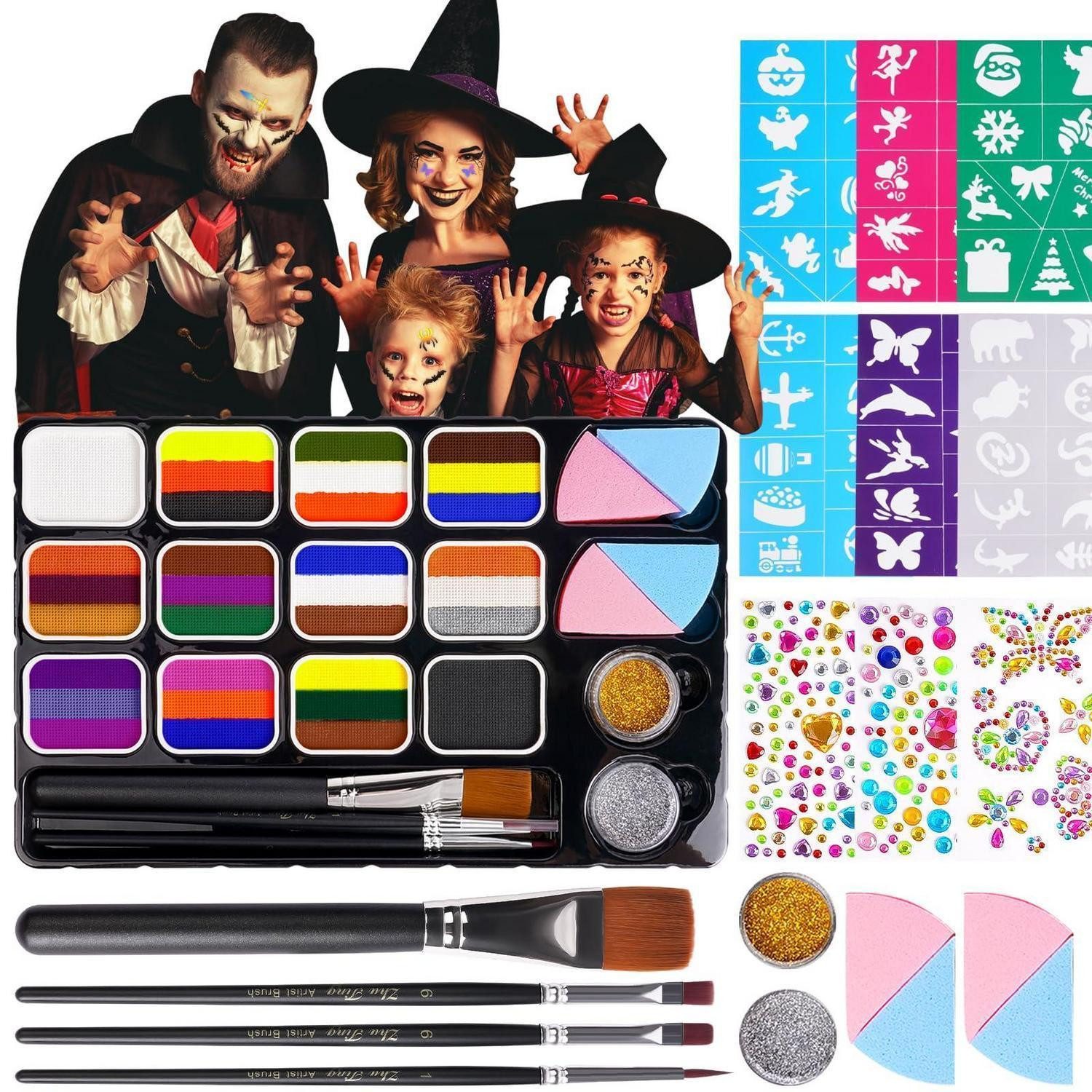 LuxusKollektion Theaterschminke Kinderschminke Set 12 Farben