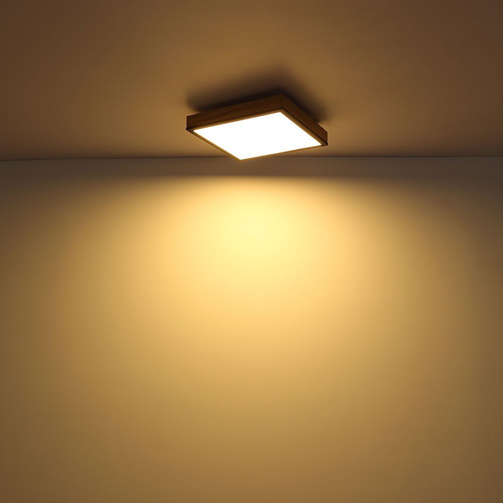 fest Wohnzimmerleuchte LED-Leuchtmittel Warmweiß, etc-shop Designleuchte Deckenlampe Deckenleuchte LED Deckenleuchte, verbaut,