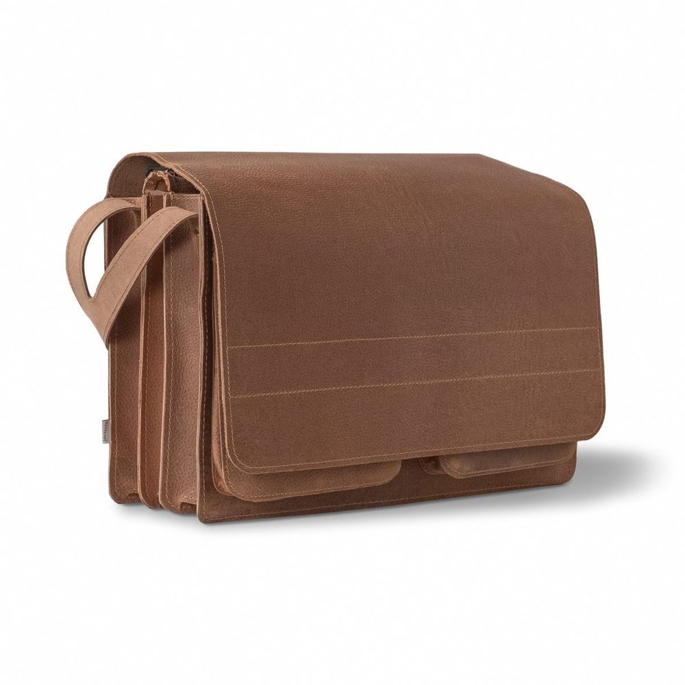 Jahn-Tasche Aktentasche Große Aktentasche / Lehrertasche Gr. XXL Leder Cognac, Jahn-Tasche 677