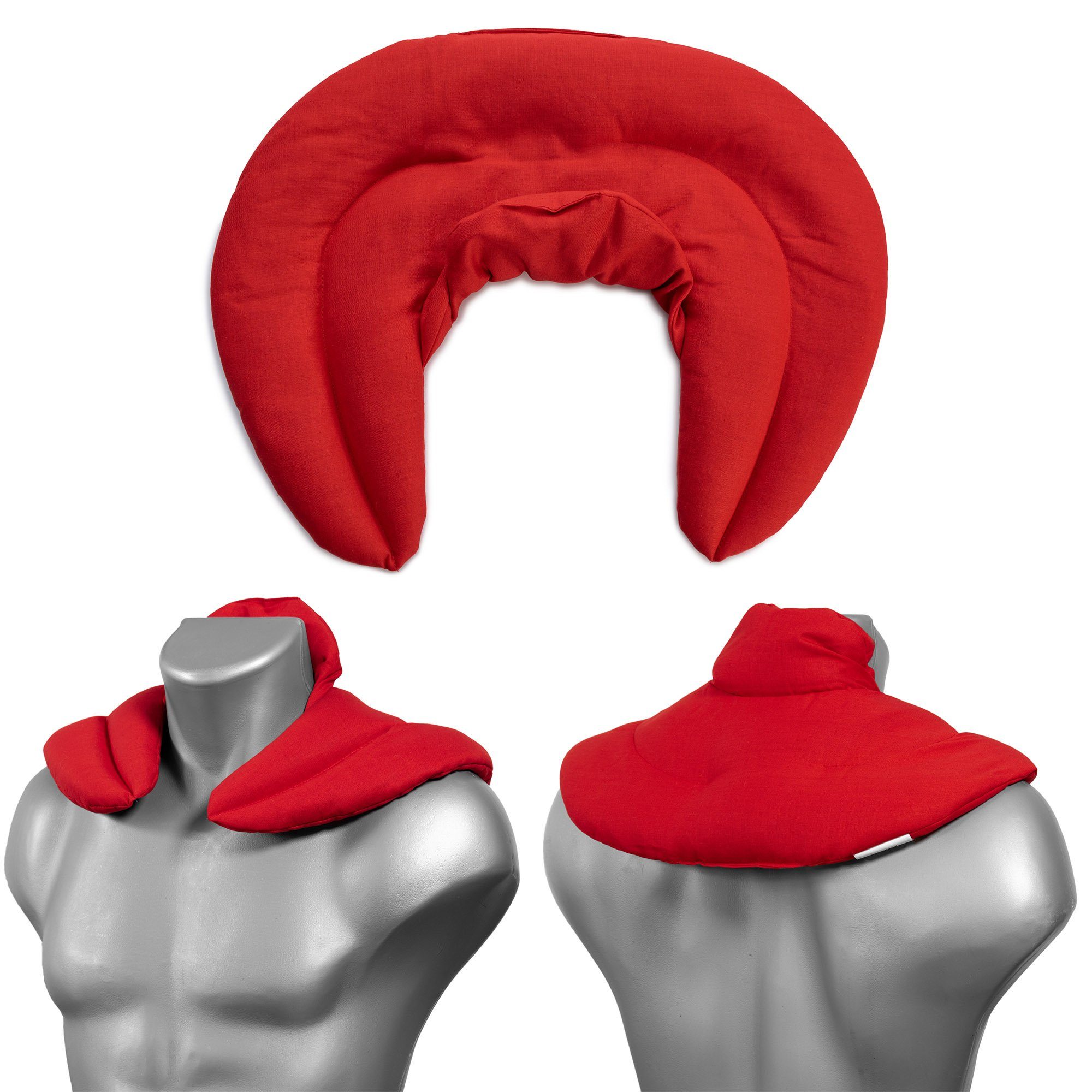 Giraffenland Wärmekissen Bio Nackenhörnchen mit Stehkragen - Bio Dinkel & Bio-Stoff Wärmekissen, Dinkel-Körnerkissen Nacken Schulter Mikrowelle
