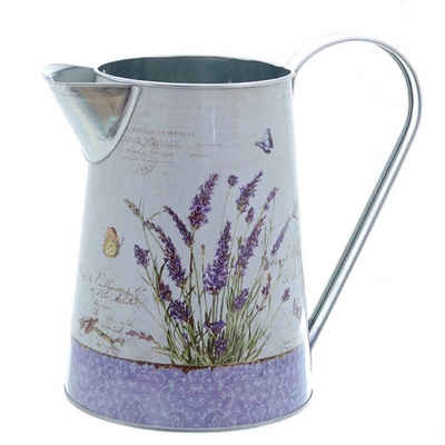 Linoows Pflanzkübel Pflanzenkrug Lavendel, Garten Krug, Pflanztopf, Blumentopf, Renaissance Kratervase aus Gusseisen