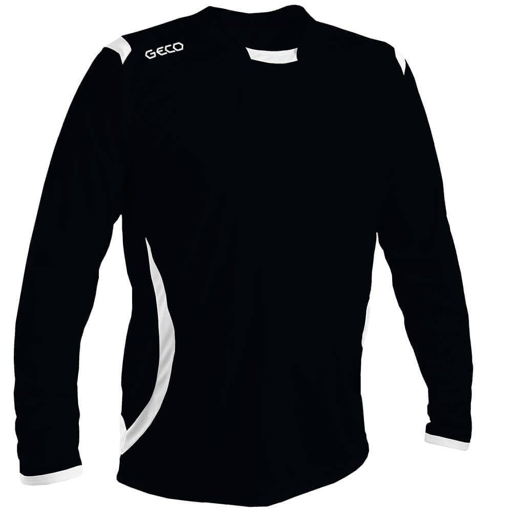 Geco Langarmshirt Levante (100% Polyester) schwarz/weiss Herren günstig online kaufen