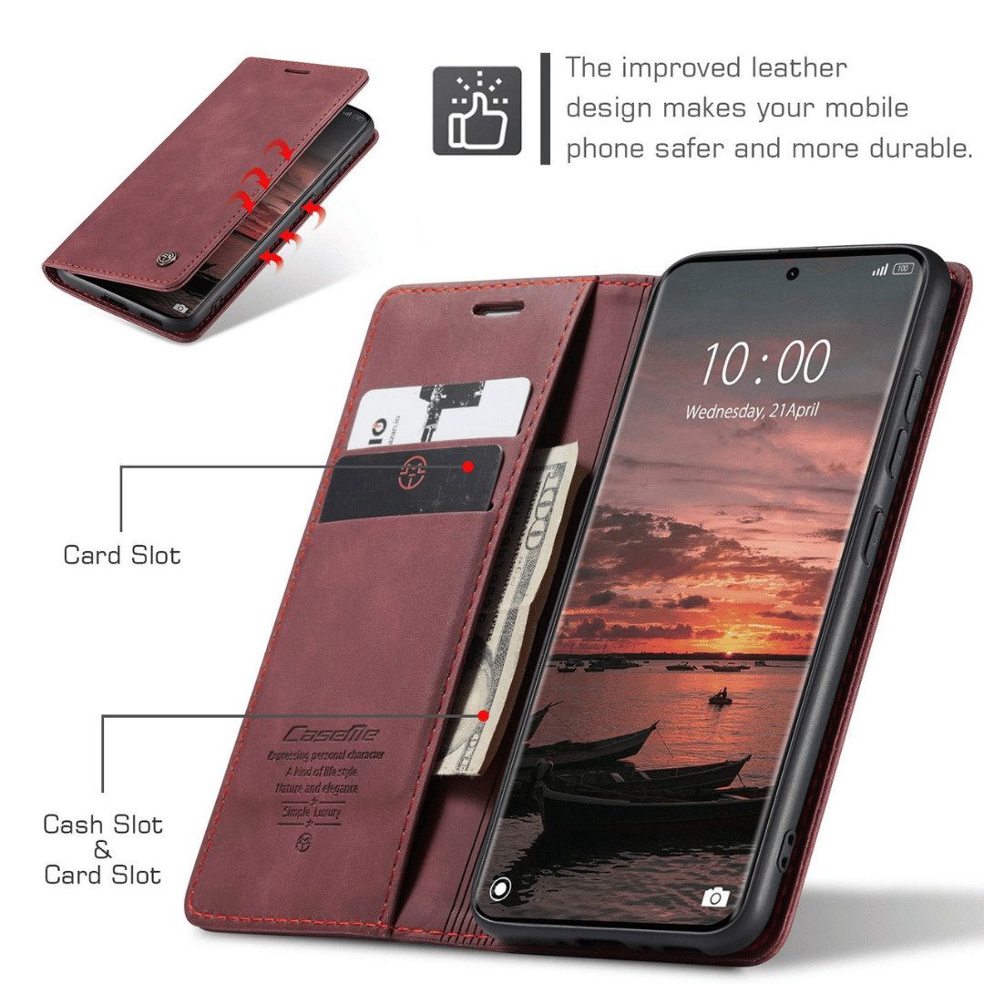 SmartUP Smartphone-Hülle für Xiaomi Redmi Note 15 / Pro / Pro+ 4G / 5G Klapphülle Tasche Case 6,83, Integrierte Standfunktion, zwei Kartenfächer