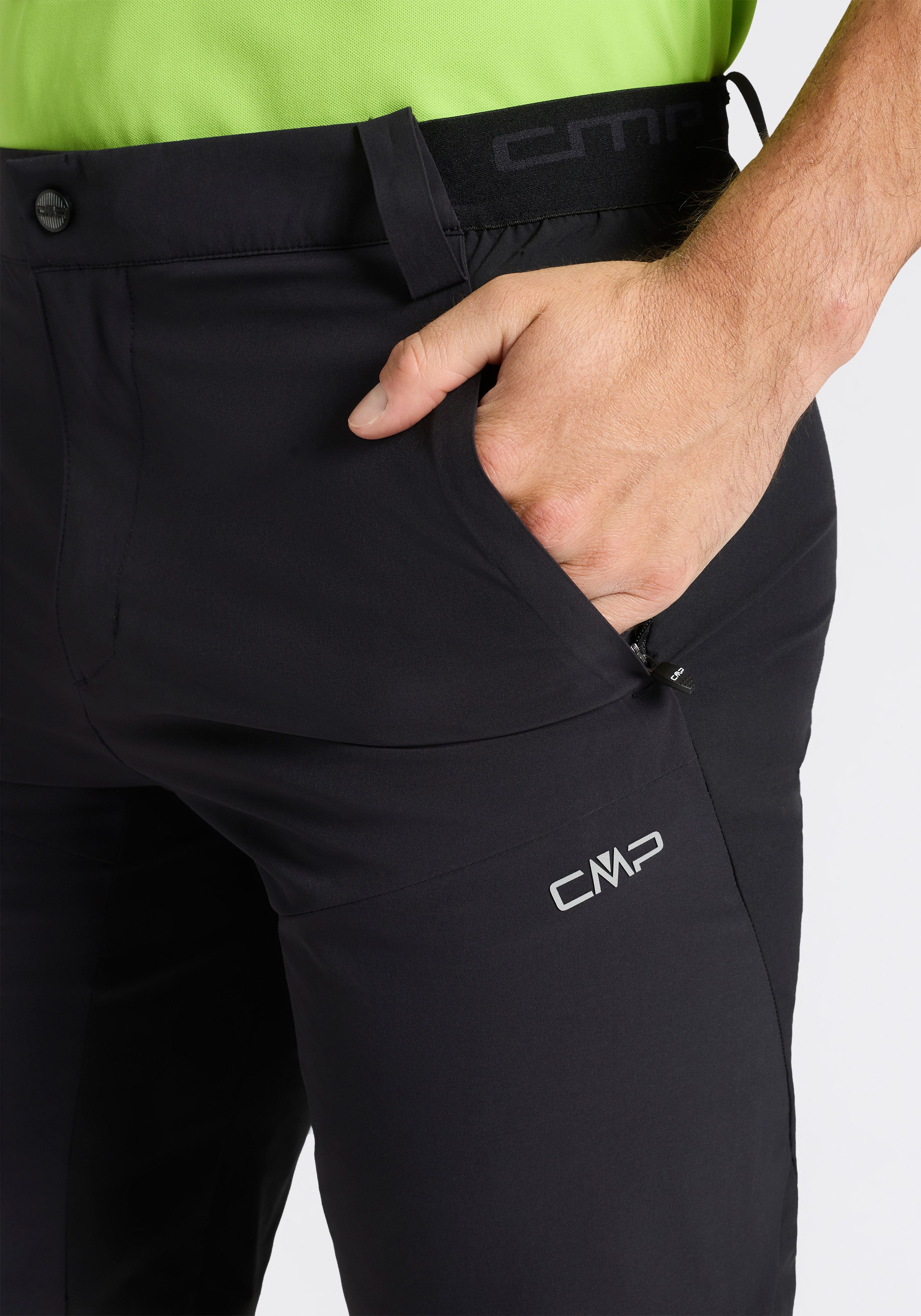 CMP Funktionsshorts mit Reißverschluss, sportlicher Stil, pflegeleicht