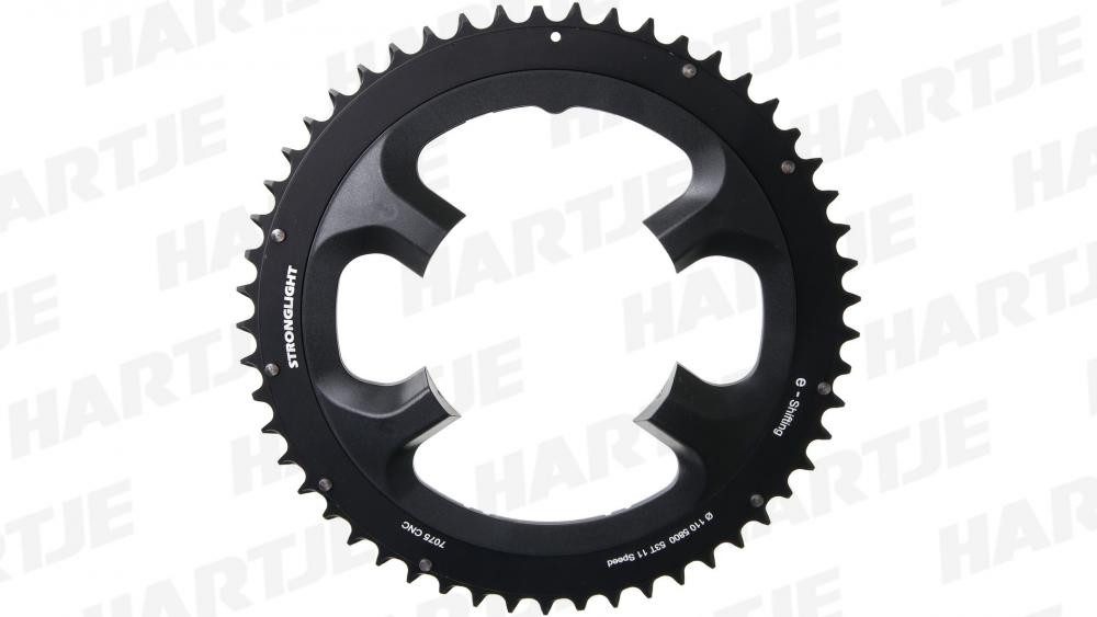 Kettenschaltung Stronglight Kettenblatt 7075 schwarz 11fach 110 mm 53Zähne Shimano FC-