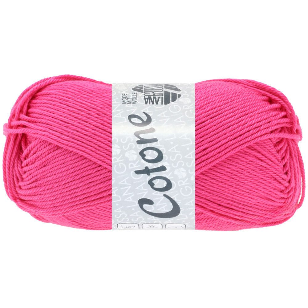 LANA GROSSA COTONE Häkelwolle, 125 m (vielseitiges Baumwoll-Basicgarn), 50 g