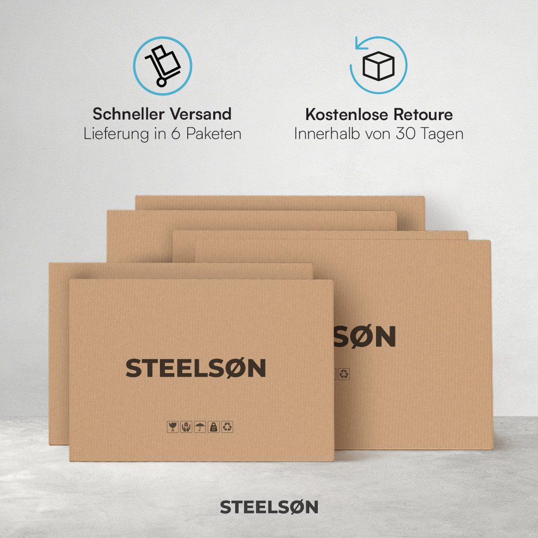 STEELSØN Mülltonnenbox Thoria 240L aus verzinktem Stahl (Anthrazit, verfügb günstig online kaufen