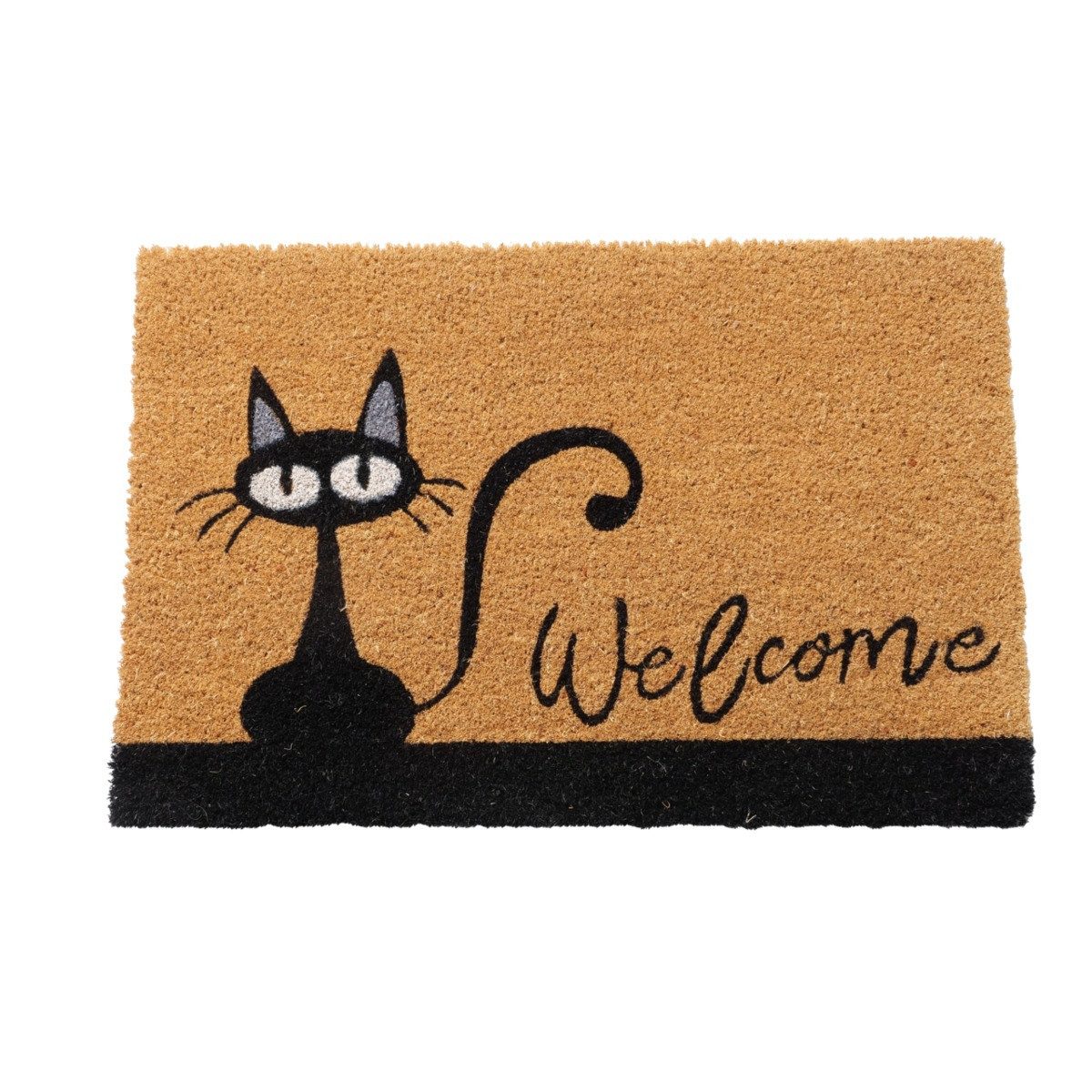 BOLTZE Fußmatte BOLTZE Fußmatte Welcome schwarz/natur 60x40cm