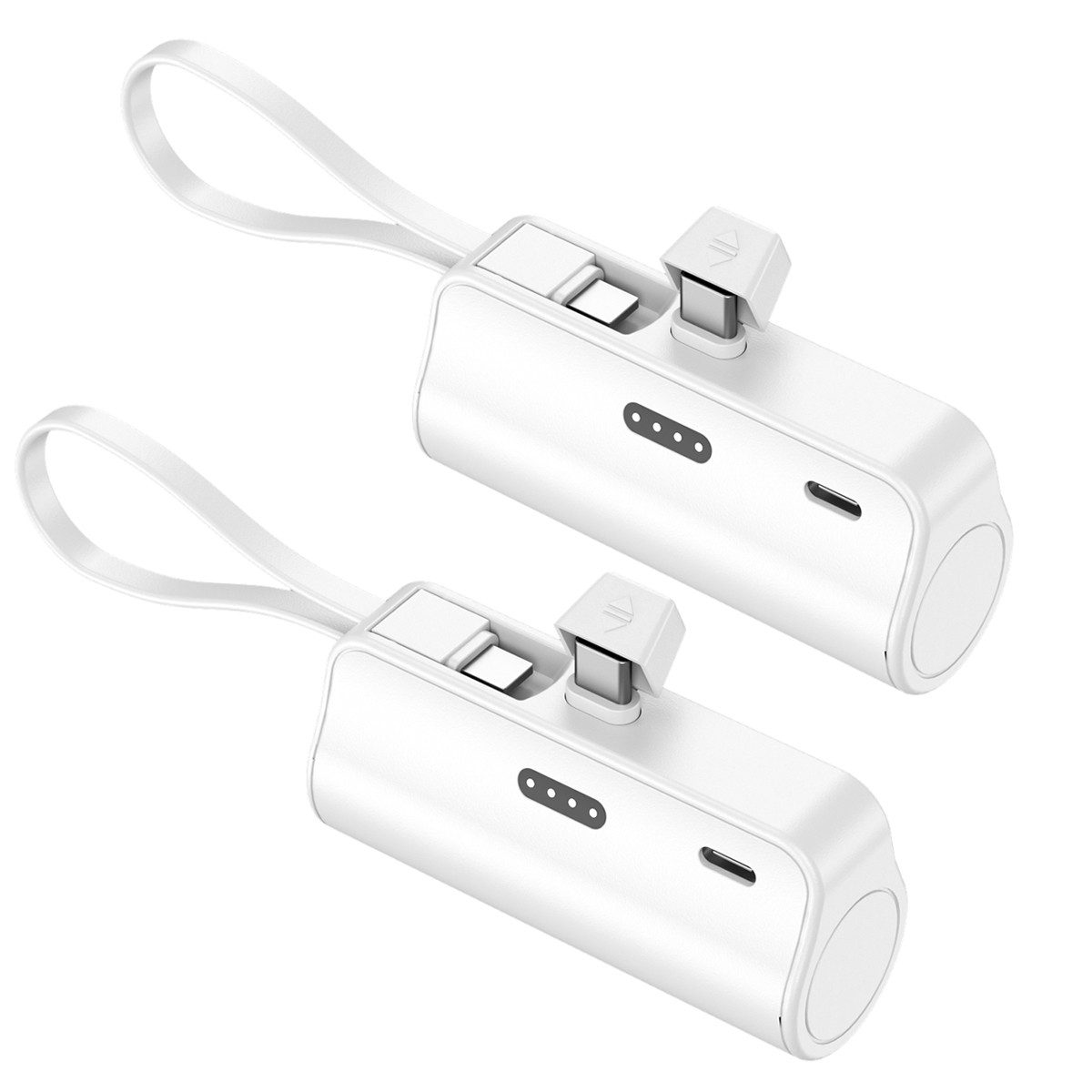 AeroAxis 2 in 1 5000mAh Powerbank Tragbar Ladegerät Externer Akku für Handy Powerbank 5000 mAh, Kompakt & Leicht, Ideal für Reisen,Outdoor