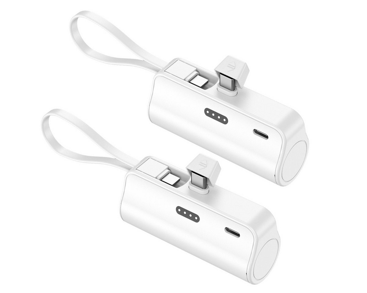 AeroAxis 2 in 1 5000mAh Powerbank Tragbar Ladegerät Externer Akku für Handy Powerbank 5000 mAh, Kompakt & Leicht, Ideal für Reisen,Outdoor