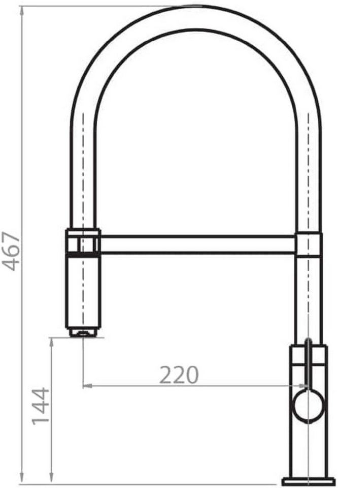 Thumbnail - GURARI Küchenarmatur Herunterziehbare Küchenarmatur Tap 7003-G, Gold Design