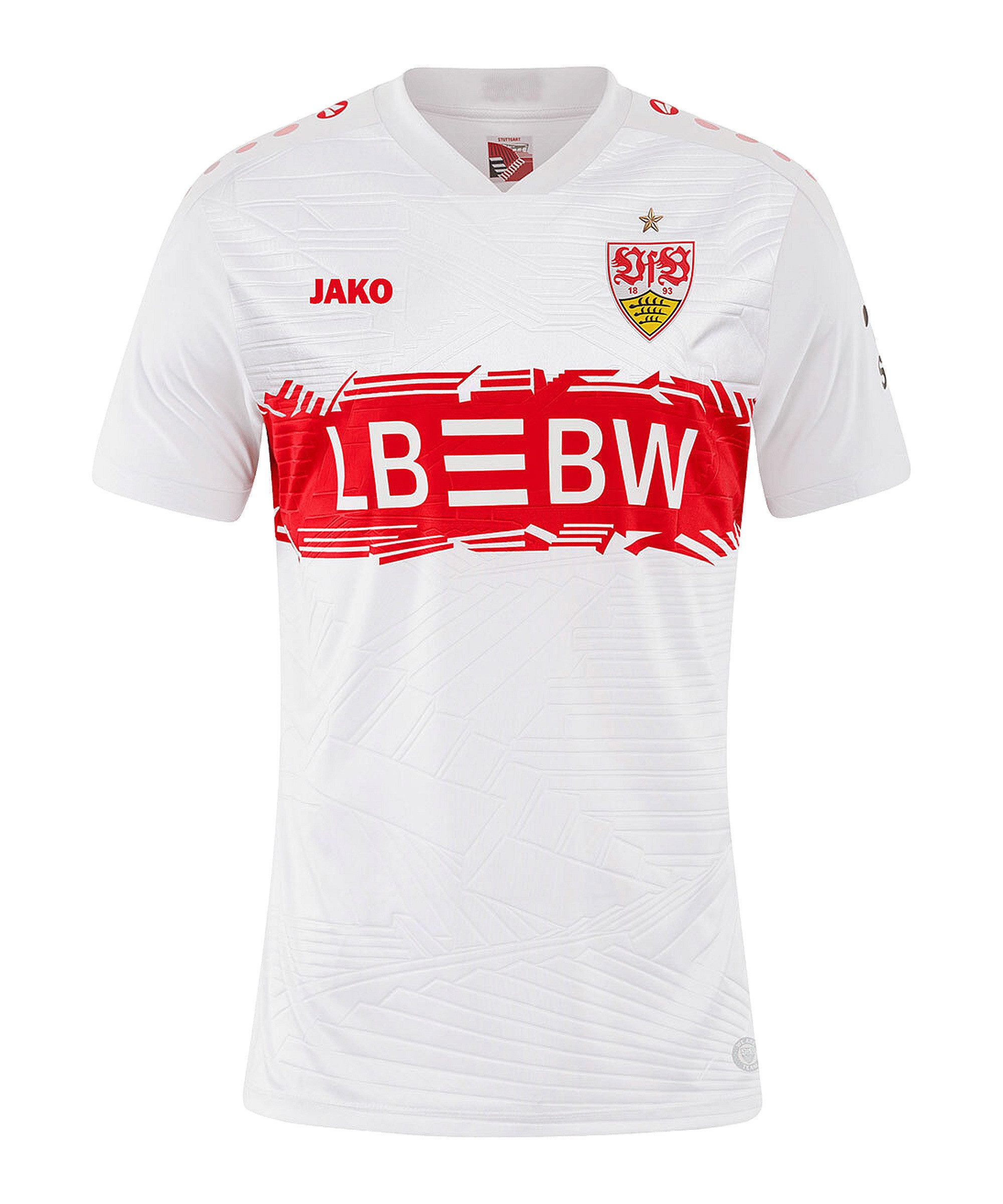 Jako Fußballtrikot JAKO VfB Stuttgart Trikot Home 2025/2026 Weiß 1. Bundesl günstig online kaufen