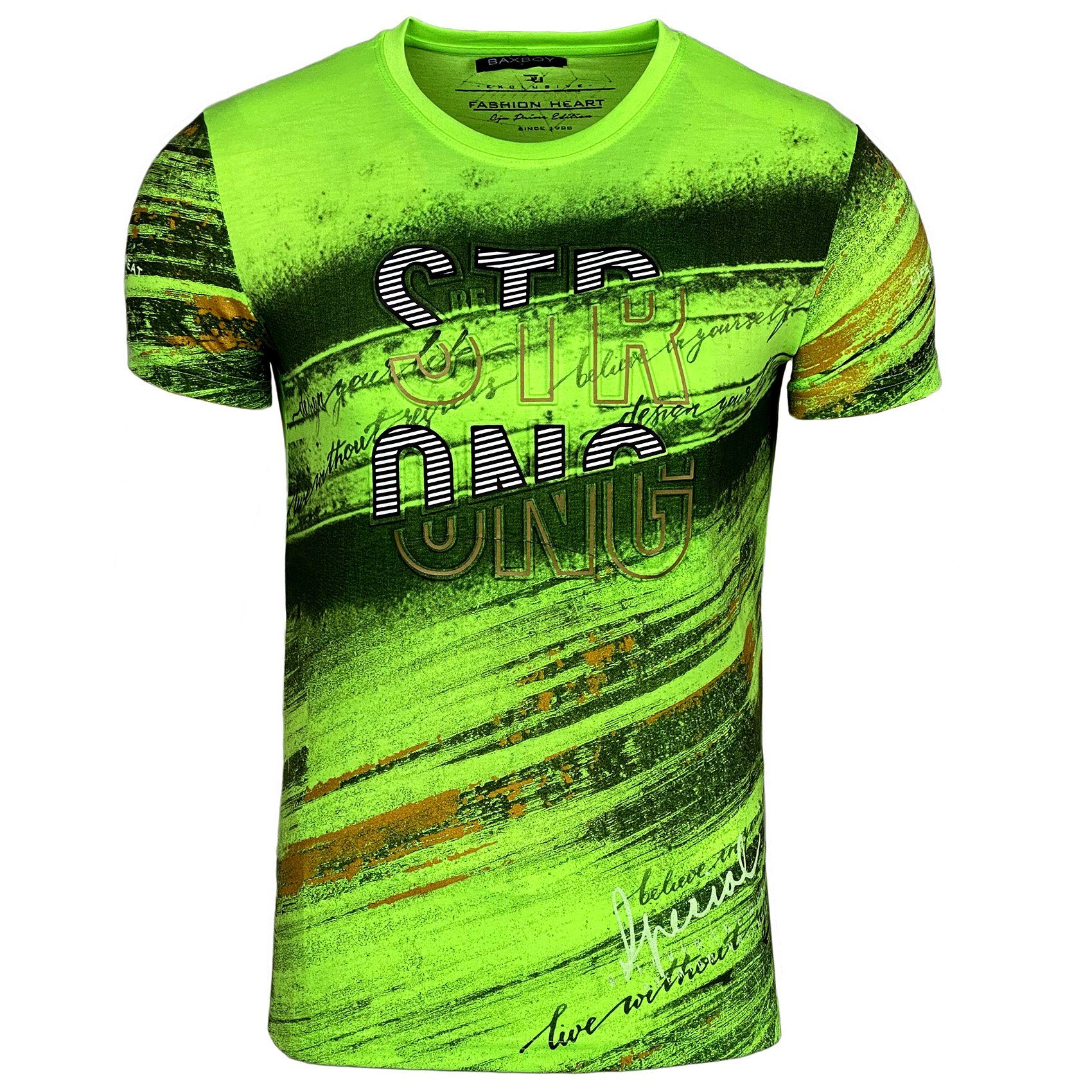 T-Shirt Baxboy T-Shirt Großer Print B-2778