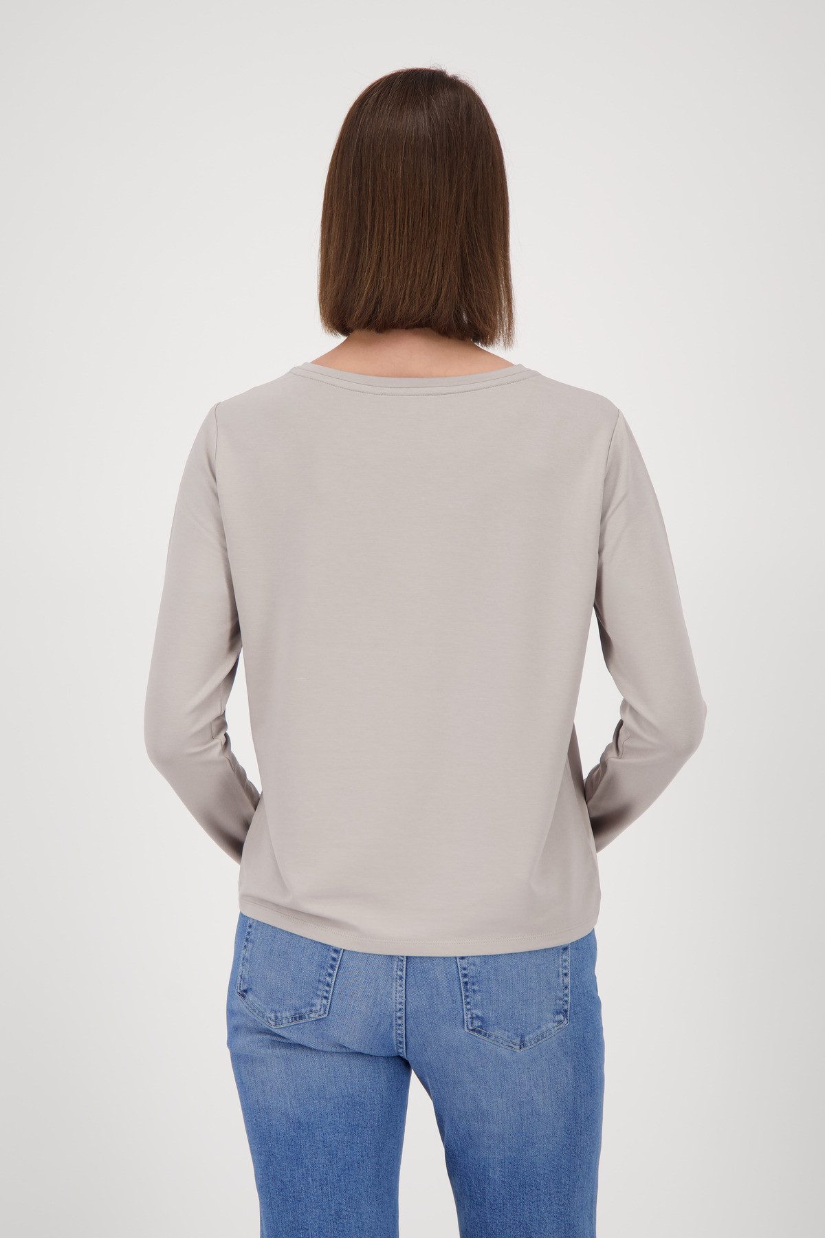 Monari Schlupfbluse mit Folienglanzdruck