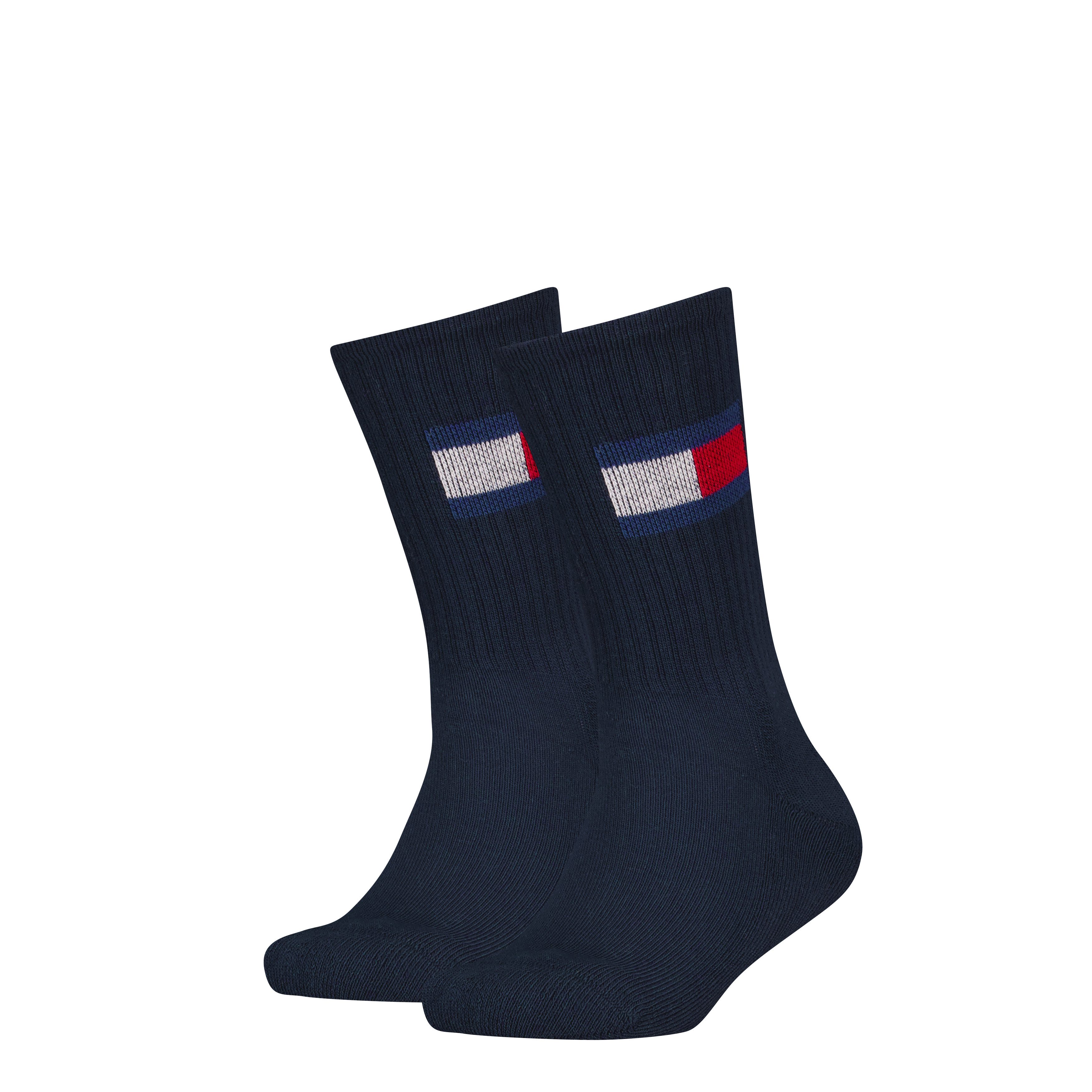 Tommy Hilfiger Socken TH KIDS SOCK FLAG (2 Paar) halbe Frotteesohle für zusätzlichen Komfort