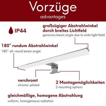 kalb Spiegelleuchte Selma LED Spiegelleuchte Badleuchte Spiegellampe 450mm, neutralweiß