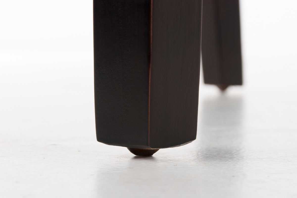 TPFLiving Esszimmerstuhl Ines mit hochwertig Gestell: Kunstleder - Holz dunkelbraun gepolsterter - Sitzfläche: Wohnzimmerstuhl), - Konferenzstuhl Sitzfläche - (Küchenstuhl Esstischstuhl schwarz