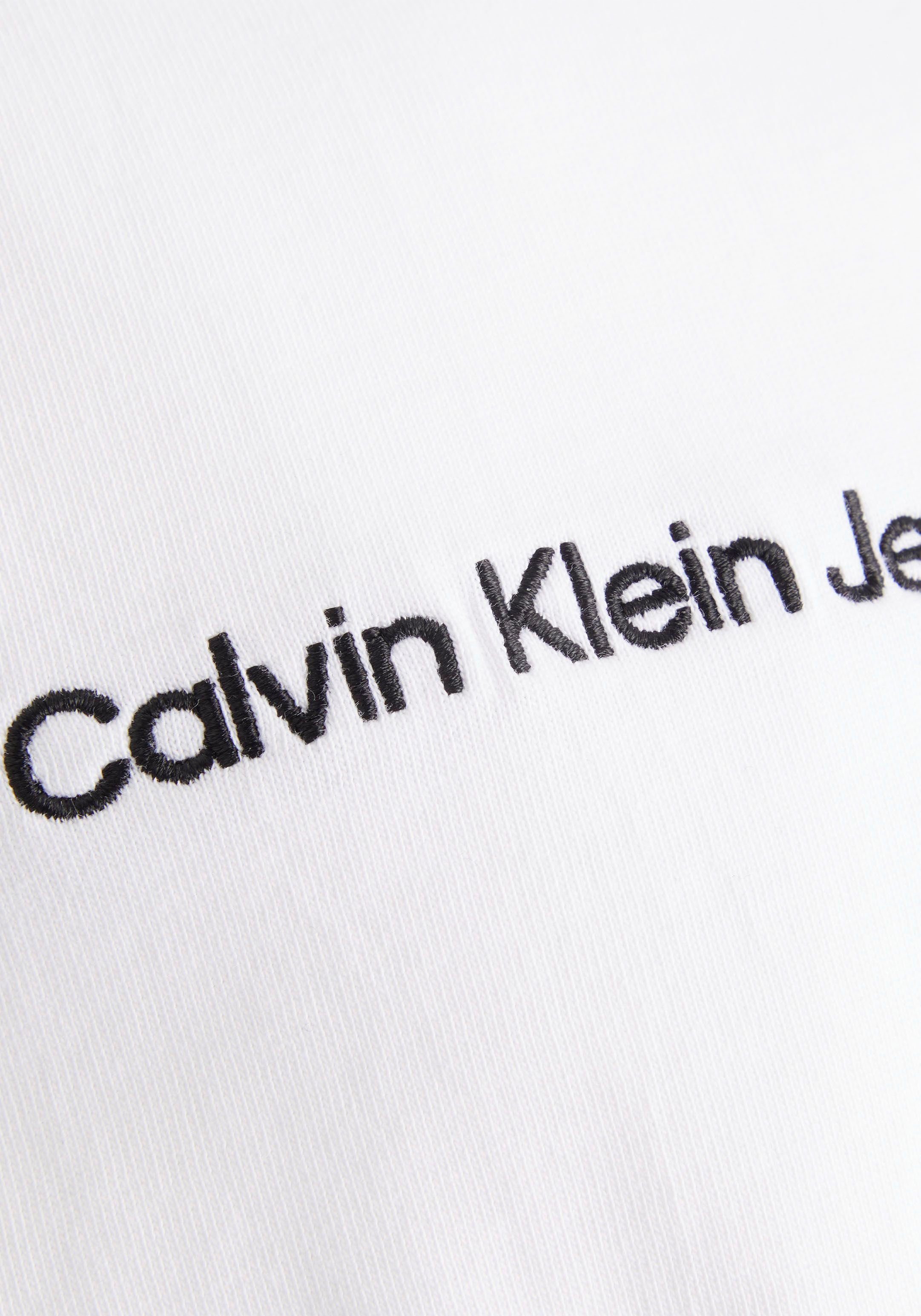 Oversized-Passform Jeans T-Shirt weiß Klein in Calvin