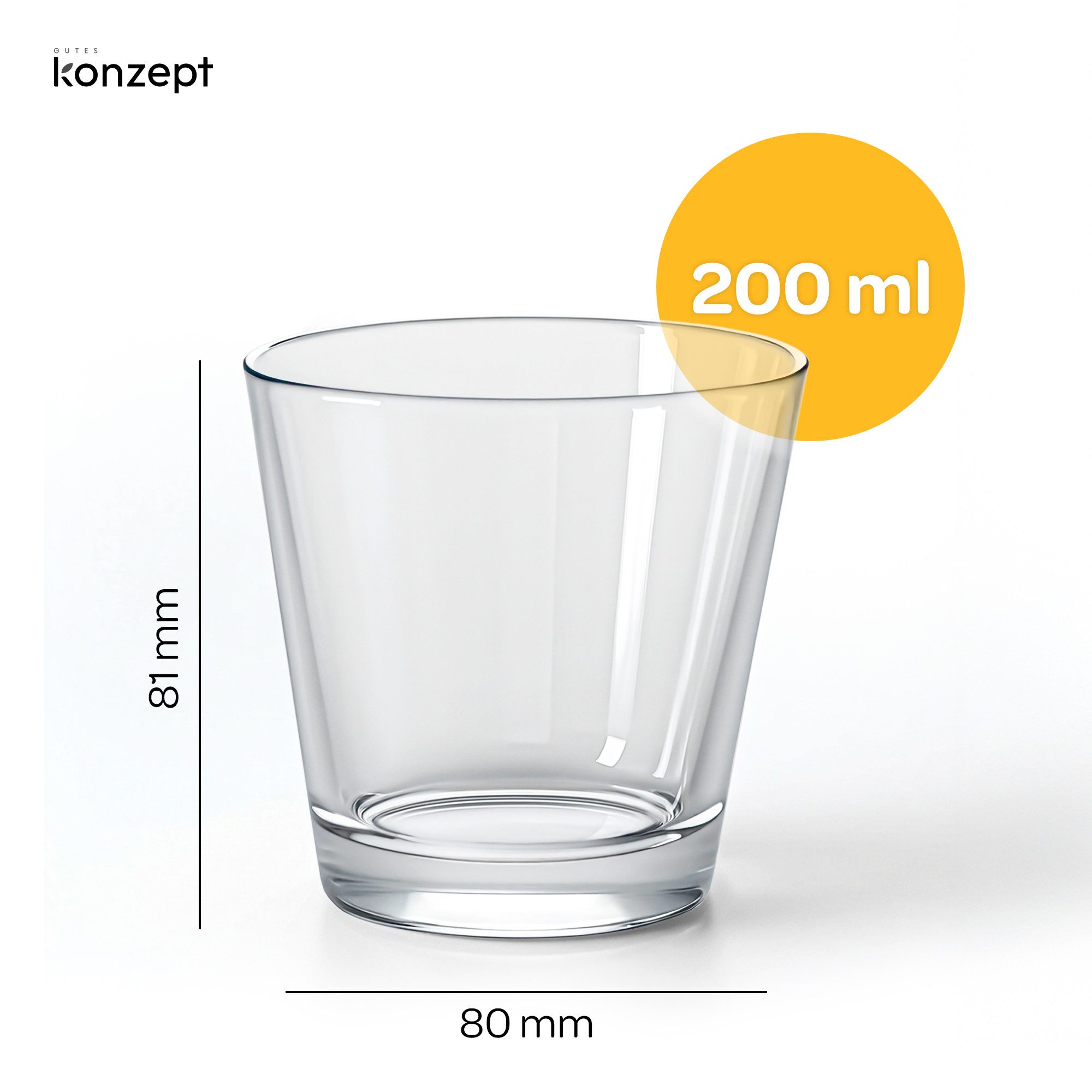 KONZEPT Dessertschale Set 200 ml – Trapezförmiges Design mit dickem Boden, (12-tlg), ideal für Tiramisu, Cheesecake & Panna Cotta, Spülmaschinenfest – Bild 4 von 5