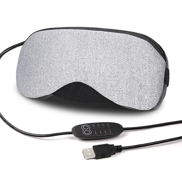 Jormftte Schlafmaske Elektrisch beheizbare Wärmebrille Sätze 1*Beheizte Dampf-Augenmaske Mit langer Satinbandage