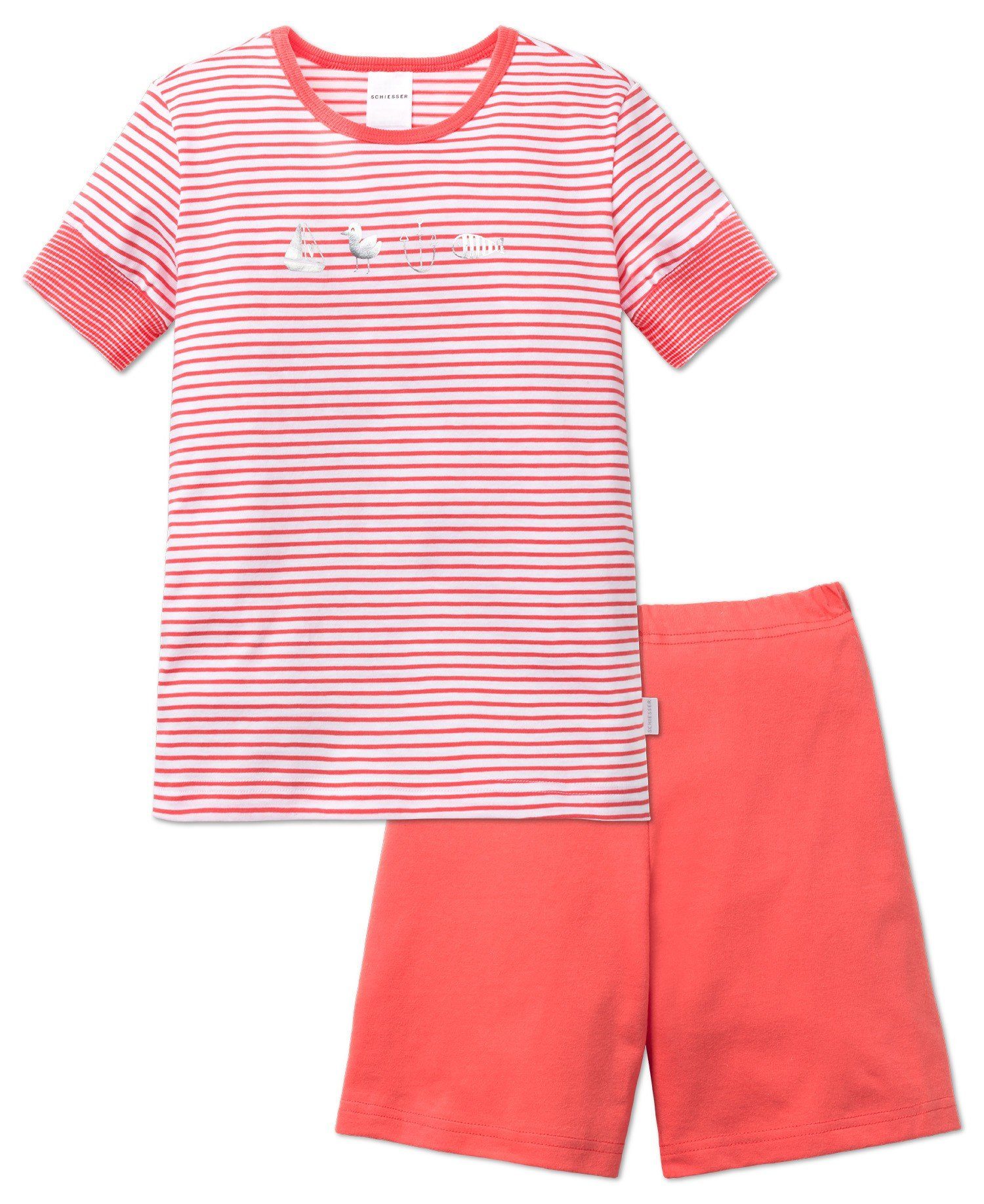 Schiesser Schlafanzug Sommerbrise (Set, Set) Mädchen Schlafanzug kurz, Jersey, 100% Baumwolle | Schlafanzüge