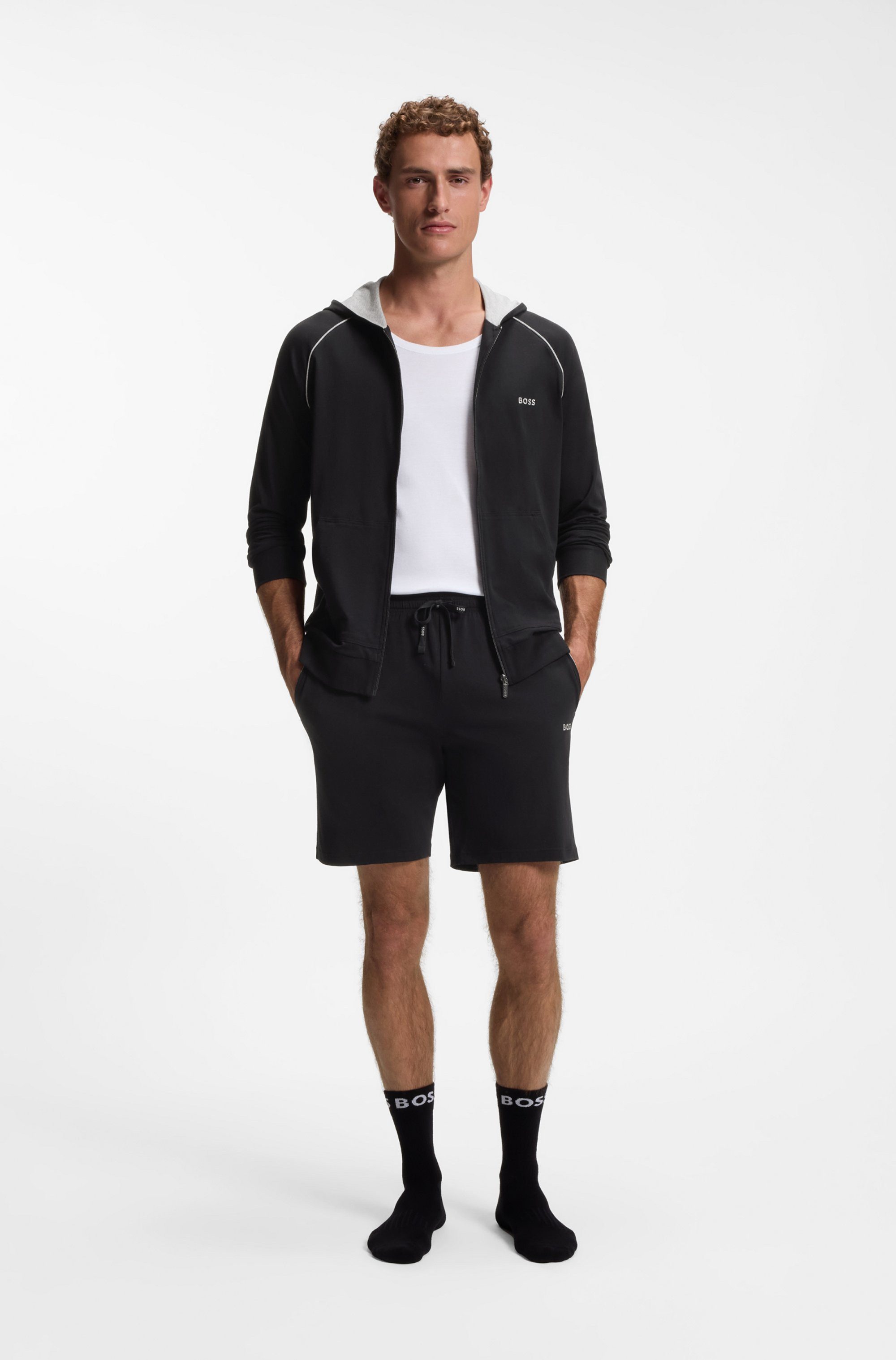 BOSS Sweatshorts Mix&Match Short CW mit BOSS Logo