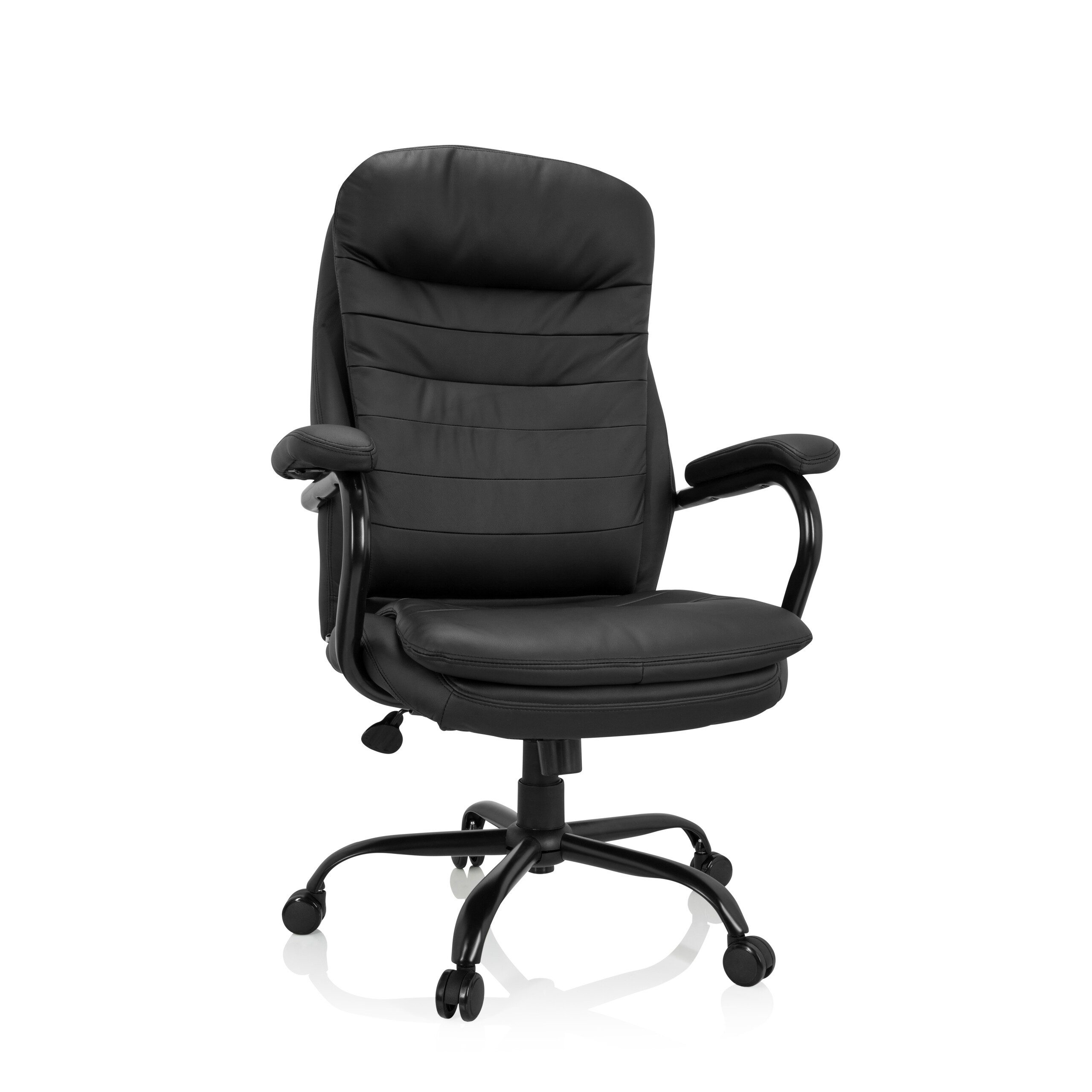 hjh OFFICE Drehstuhl XXL Drehstuhl RELAX XXL B Kunstleder mit Armlehnen (1 St), XXL Chefsessel Bürostuhl ergonomisch