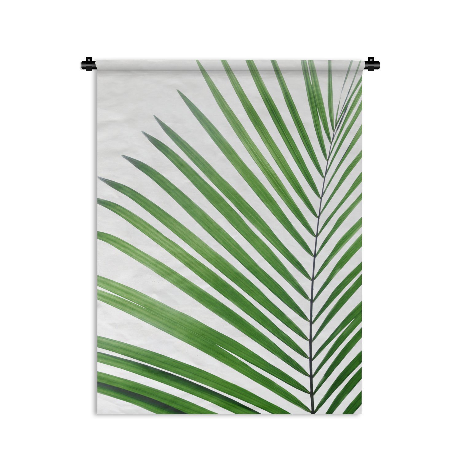 MuchoWow Wanddekoobjekt Pflanze - der Weiß, Natur Deko Grün Wand, - an - Schlafzimmer Tapisserie, für Wohnzimmer