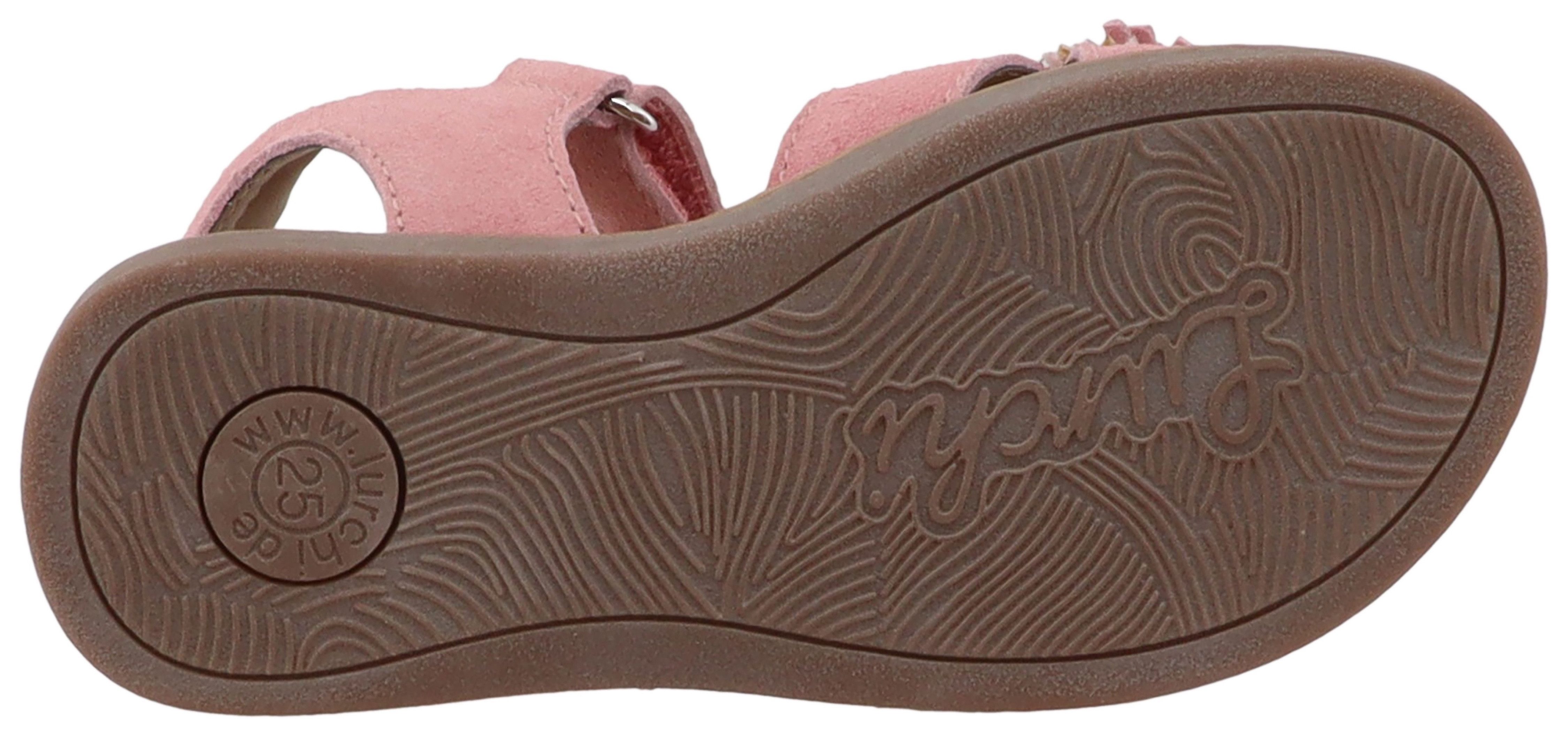 Lurchi Loona Sandale Klettschuh mit Blütenapplikation, Größenschablone zum Download – Bild 4 von 5